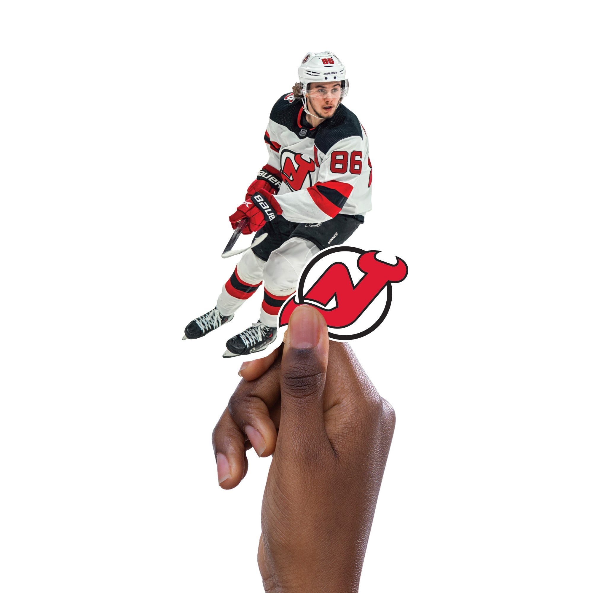 Jack Hughes - 5 Minis (Mixed Sizes) - Official NHL - New Jersey Devils - Reusable Vinyl Decals