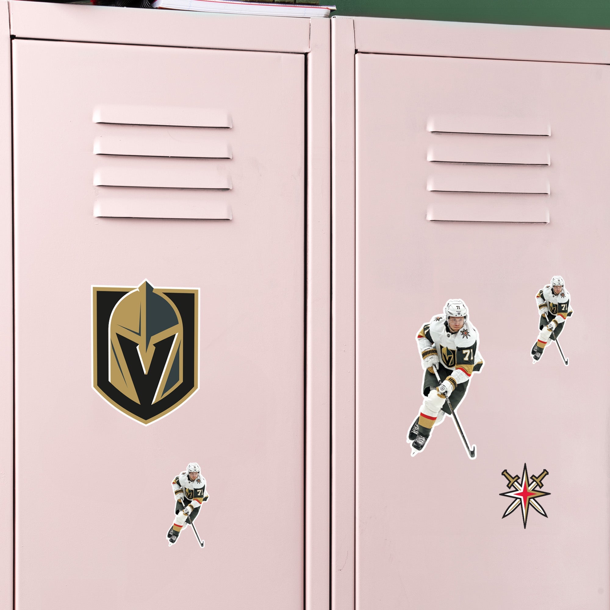 William Karlsson - 5 Minis (Mixed Sizes) - Official NHL - Vegas Golden Knights - Reusable Vinyl Decals