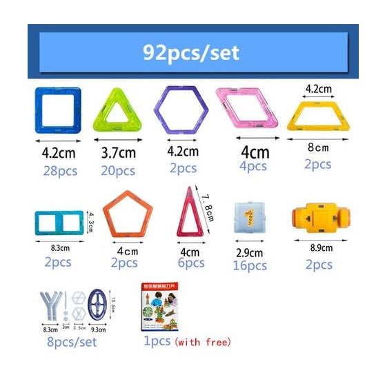 Magnetic Building Blocks – 3D Educational Building Toy