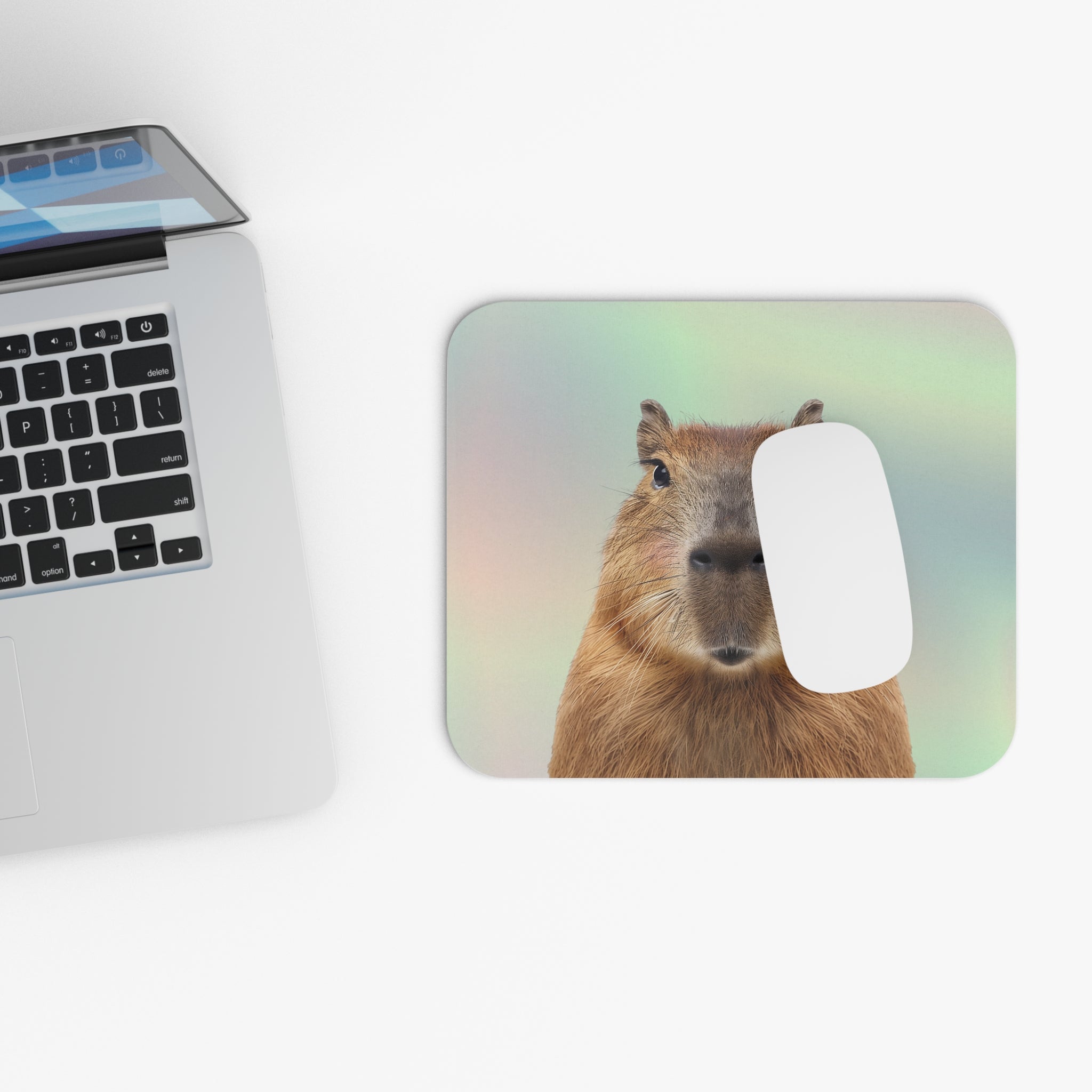 Blushing Capybara Mouse Pad