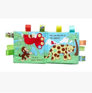 Animal Embroidery Cloth Book – Soft Baby Puzzle Book Interactive Learning Toy