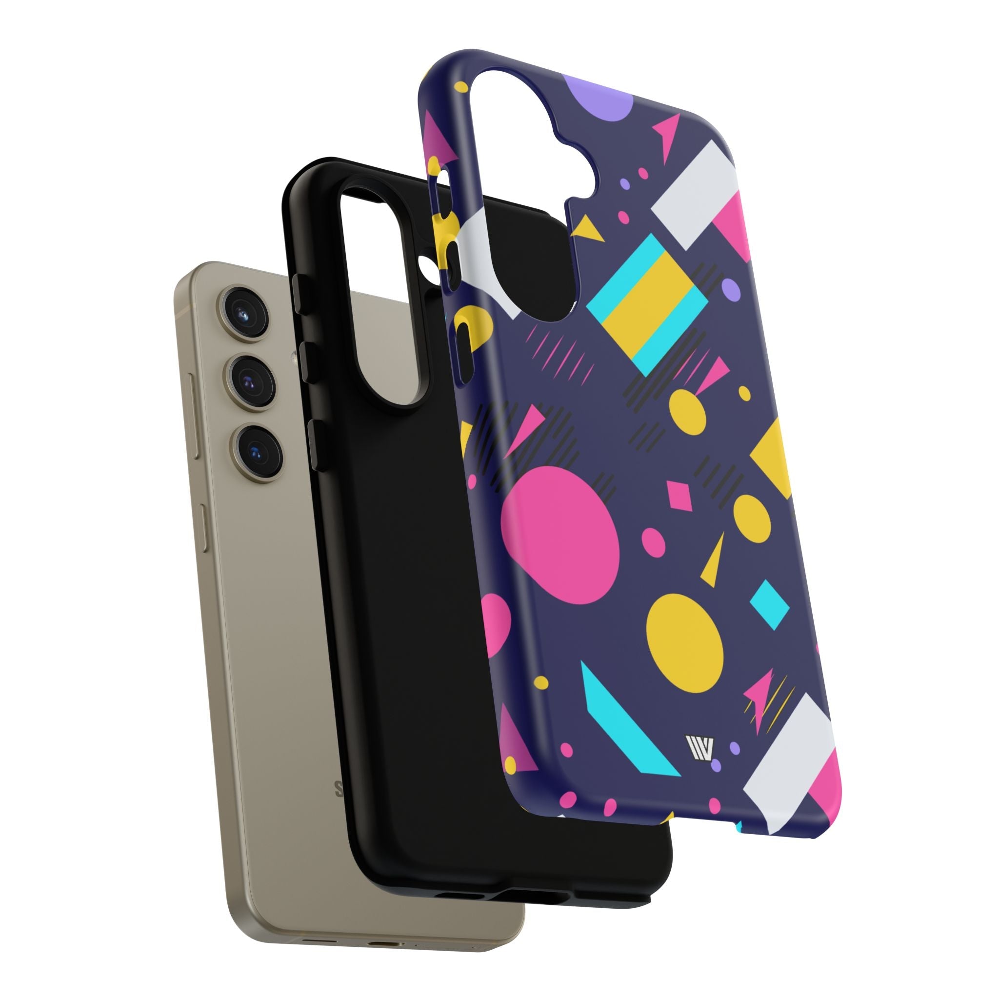 80s / 90s RETRO PATTERN DARK | Tough Phone Case