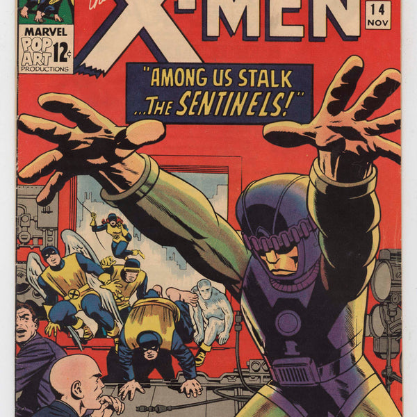 Uncanny X-Men 14 Marvel 1965 FN 1st Sentinels Jack Kirby Stan Lee
