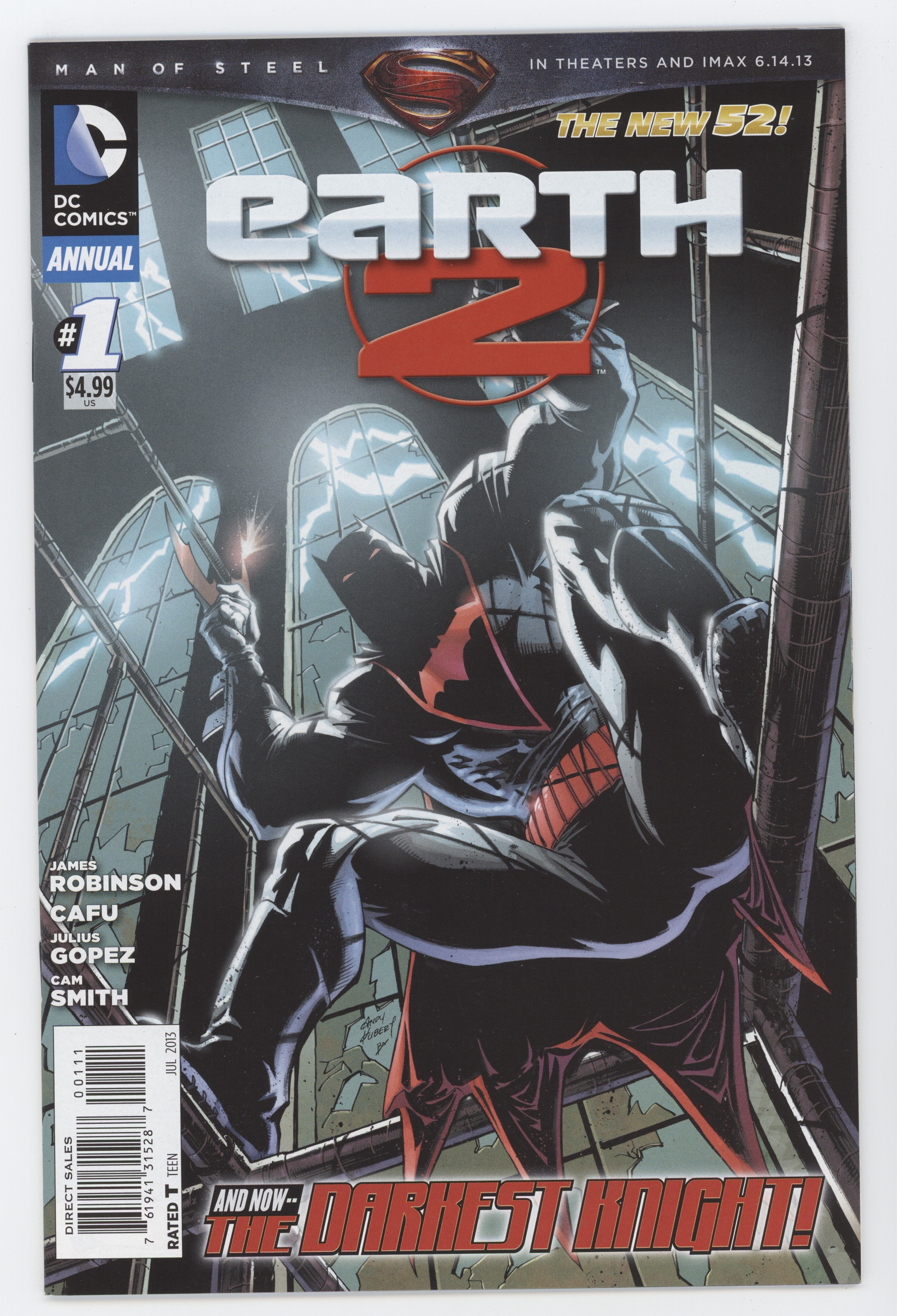 Earth 2 Annual #1 DC 2013 Andy Kubert James Robinson New 52 Batman