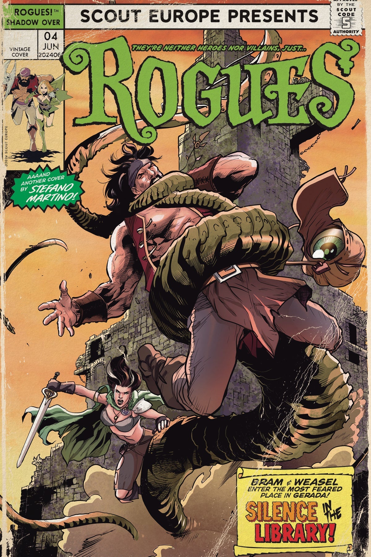 Rogues #4 B Stefano Martino Distressed Ed Variant (06/19/2024) Scout