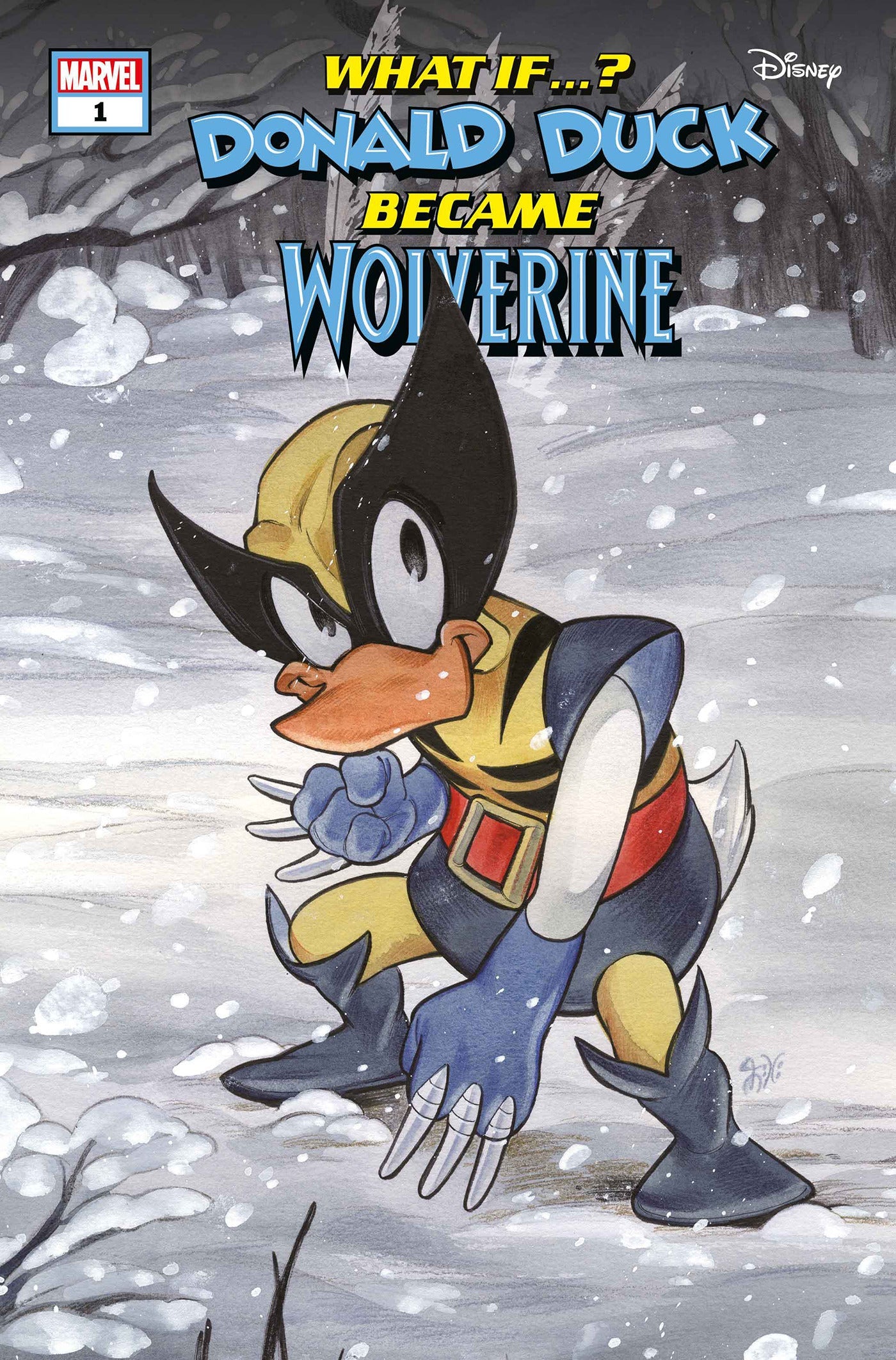 Marvel & Disney What If...? Donald Duck Became Wolverine #1 B Peach Momoko Variant (07/31/2024) Marvel