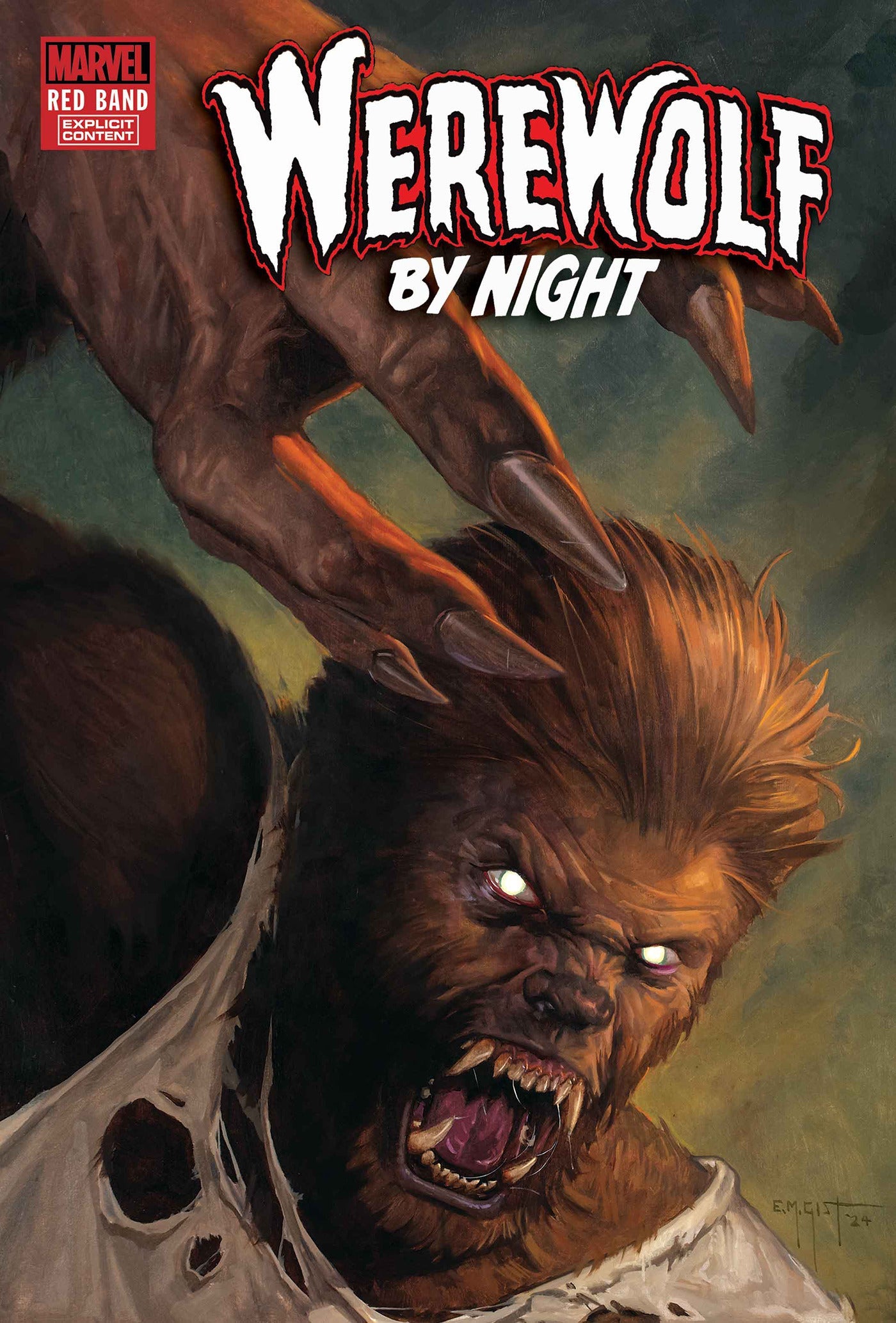 Werewolf By Night Red Band #1 A Em Gist Jason Loo [Polybagged] (08/14/2024) Marvel