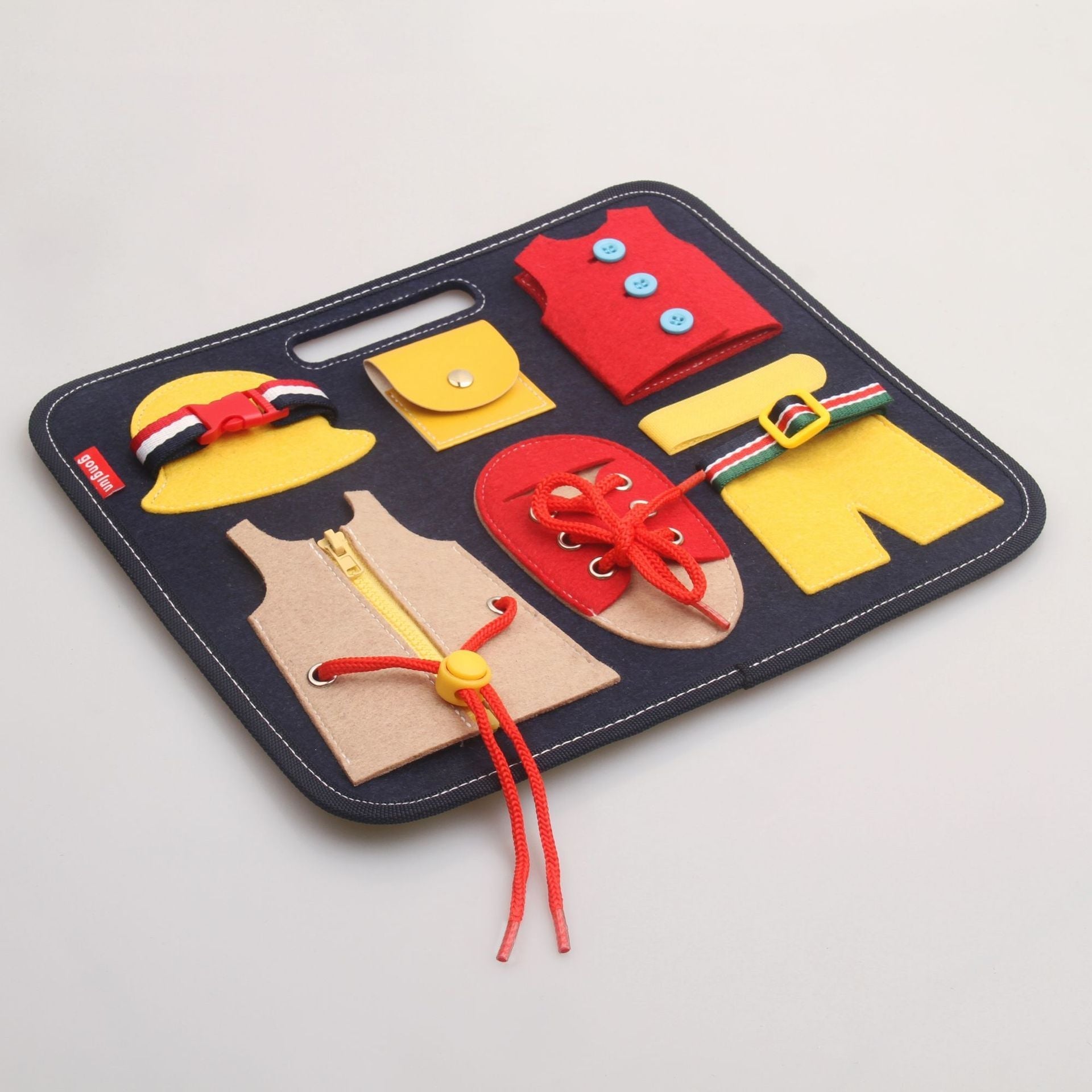 Busy Board Montessori Early Educational Toy – DIY Learning Activity Board for Toddlers