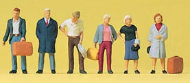 Preiser 79187 N Scale Pedestrians -- Standing Travellers