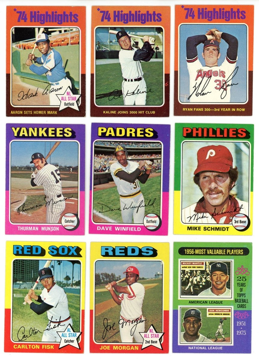 1975 TOPPS BASEBALL COMPLETE SET BREAK - 15 CARDS PER BOX! INCLUDES 1 OR MORE HOFER!