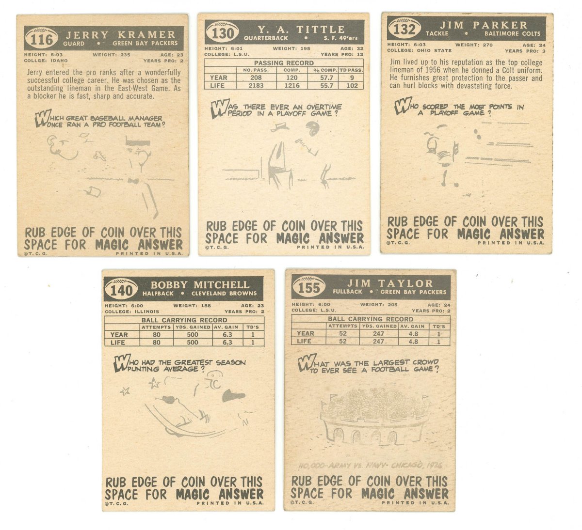 1959 TOPPS FOOTBALL COMPLETE SET BREAK - 6 CARDS PER BOX! A HOFER IN EVERY BOX!