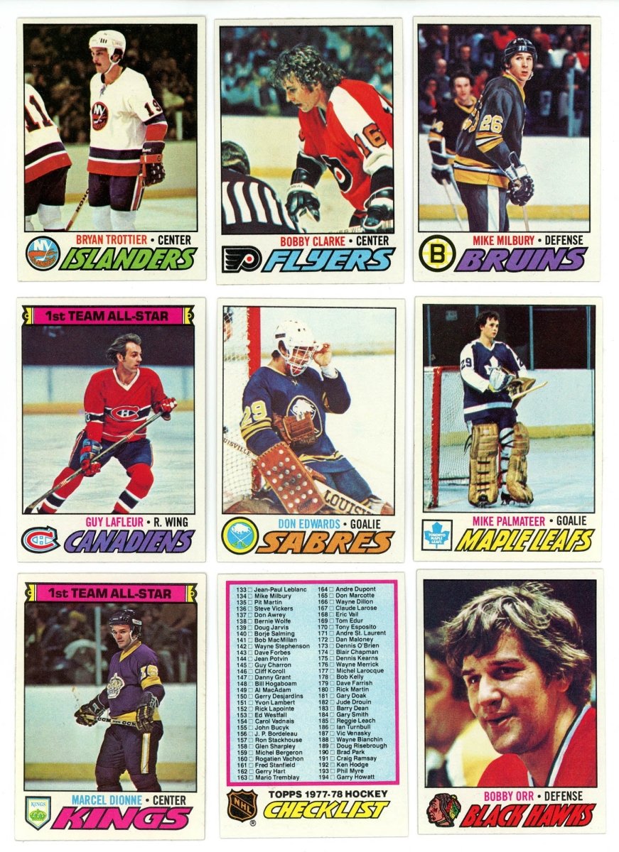1977-78 TOPPS HOCKEY COMPLETE SET BREAK - 12 CARDS PER BOX! 2 HOFERS PER BOX!