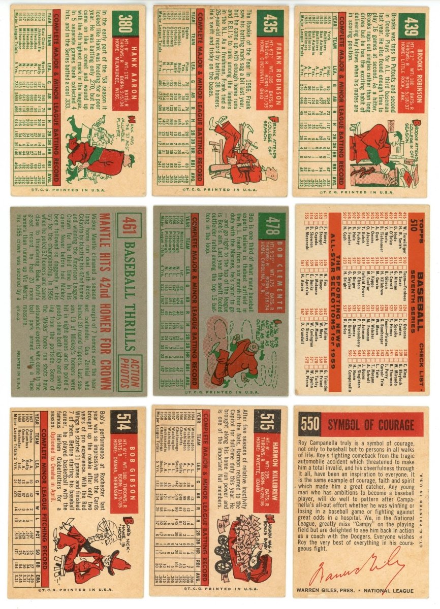 1959 TOPPS BASEBALL COMPLETE SET BREAK - 7 CARDS PER BOX! INCLUDES A HOFer AND/OR HIGH #!