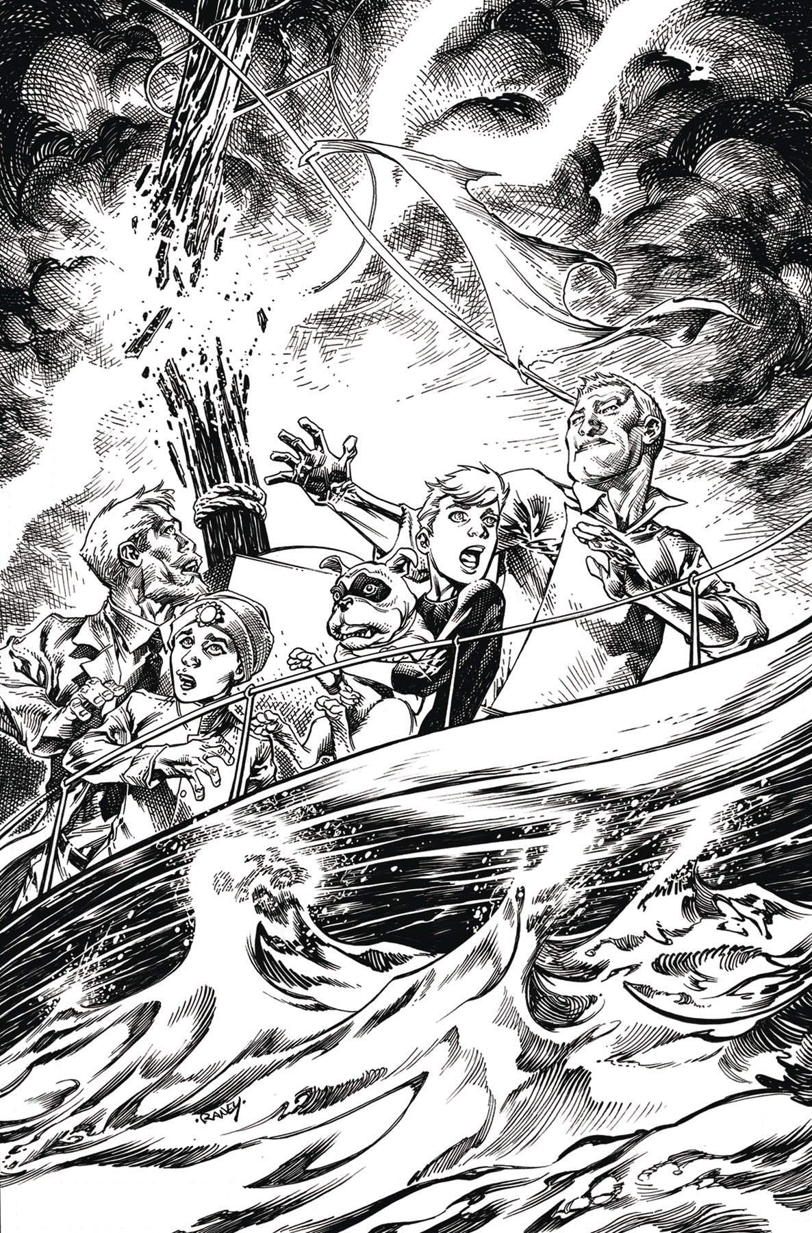 Jonny Quest #1 U 1:50 Tom Raney Line Art Virgin Variant (08/14/2024) Dynamite