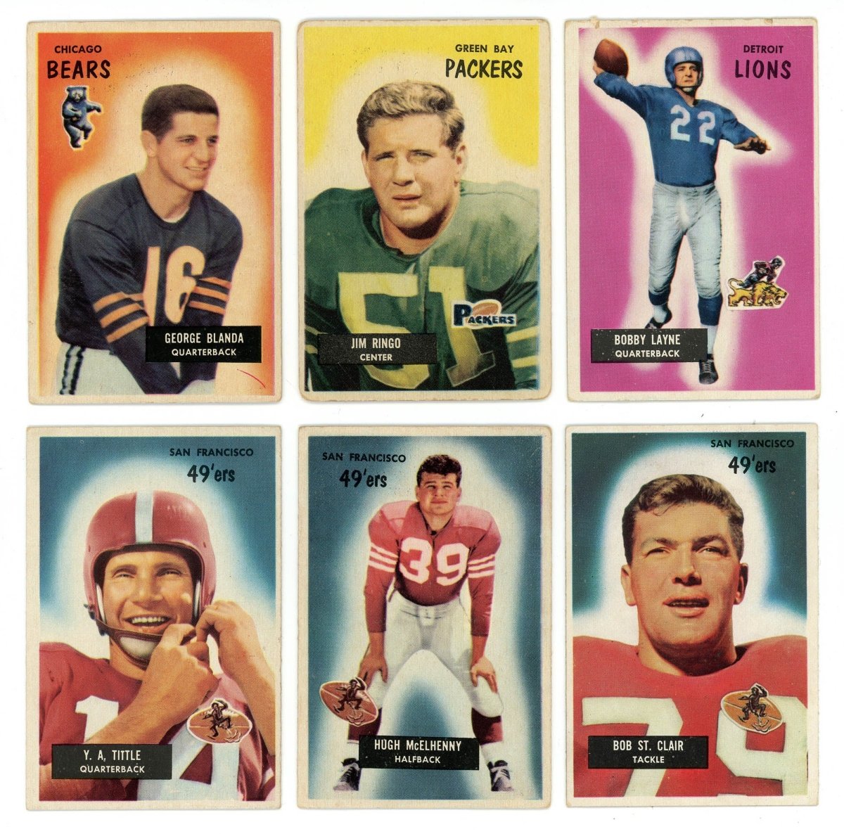 1955 BOWMAN FOOTBALL COMPLETE SET BREAK – 5 CARDS PER BOX! (1) HOFER OR STAR PER BOX!