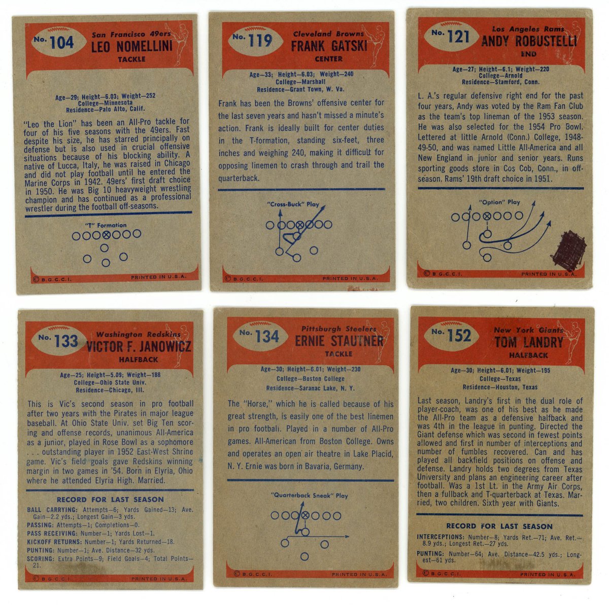 1955 BOWMAN FOOTBALL COMPLETE SET BREAK – 5 CARDS PER BOX! (1) HOFER OR STAR PER BOX!