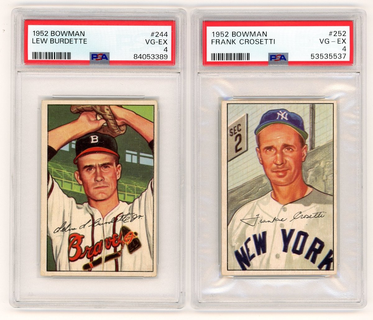 1952 BOWMAN BASEBALL COMPLETE GRADED SET BREAK - 2 GRADED CARDS PER BOX!