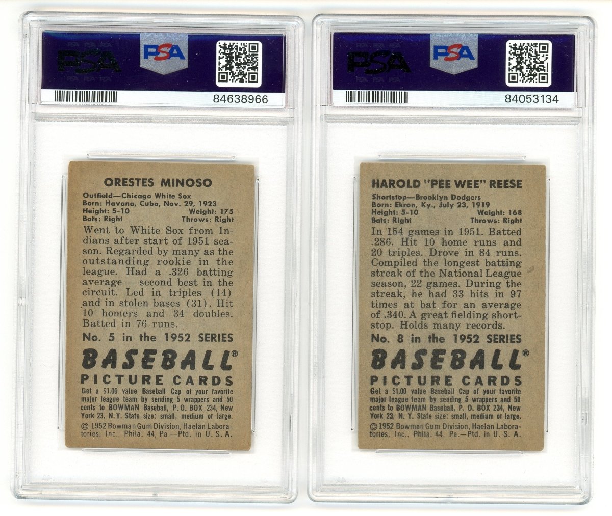 1952 BOWMAN BASEBALL COMPLETE GRADED SET BREAK - 2 GRADED CARDS PER BOX!