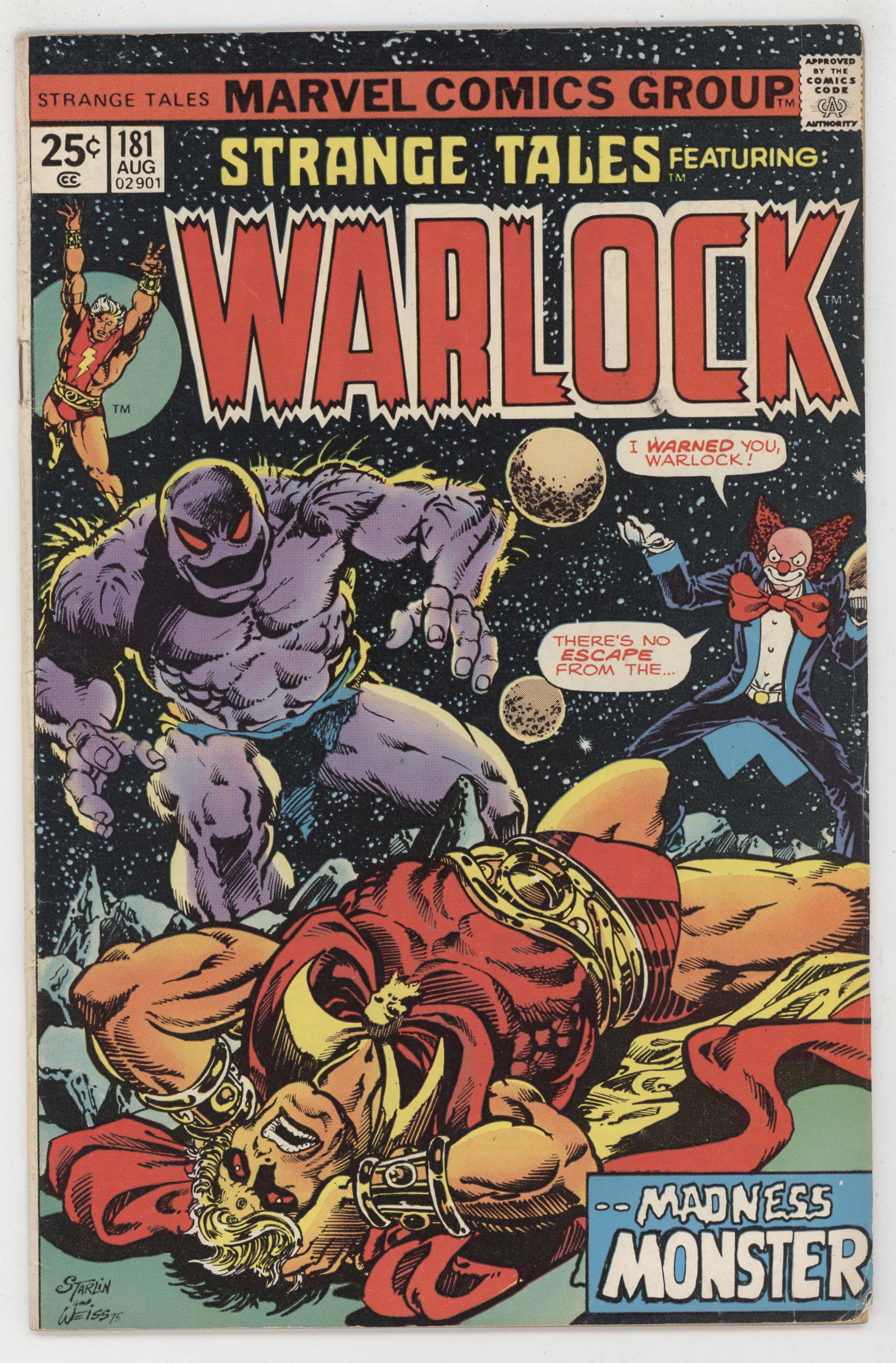 Strange Tales 181 Marvel 1973 FN VF Warlock Scary Clown 1st Gamora Jim Starlin