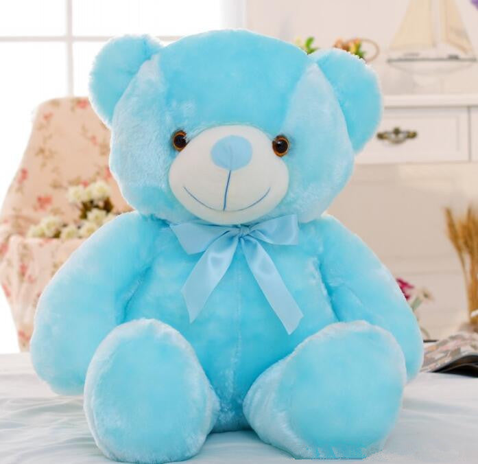 Glowing LED Teddy Bear – Colorful Plush Stuffed Toy with Lights