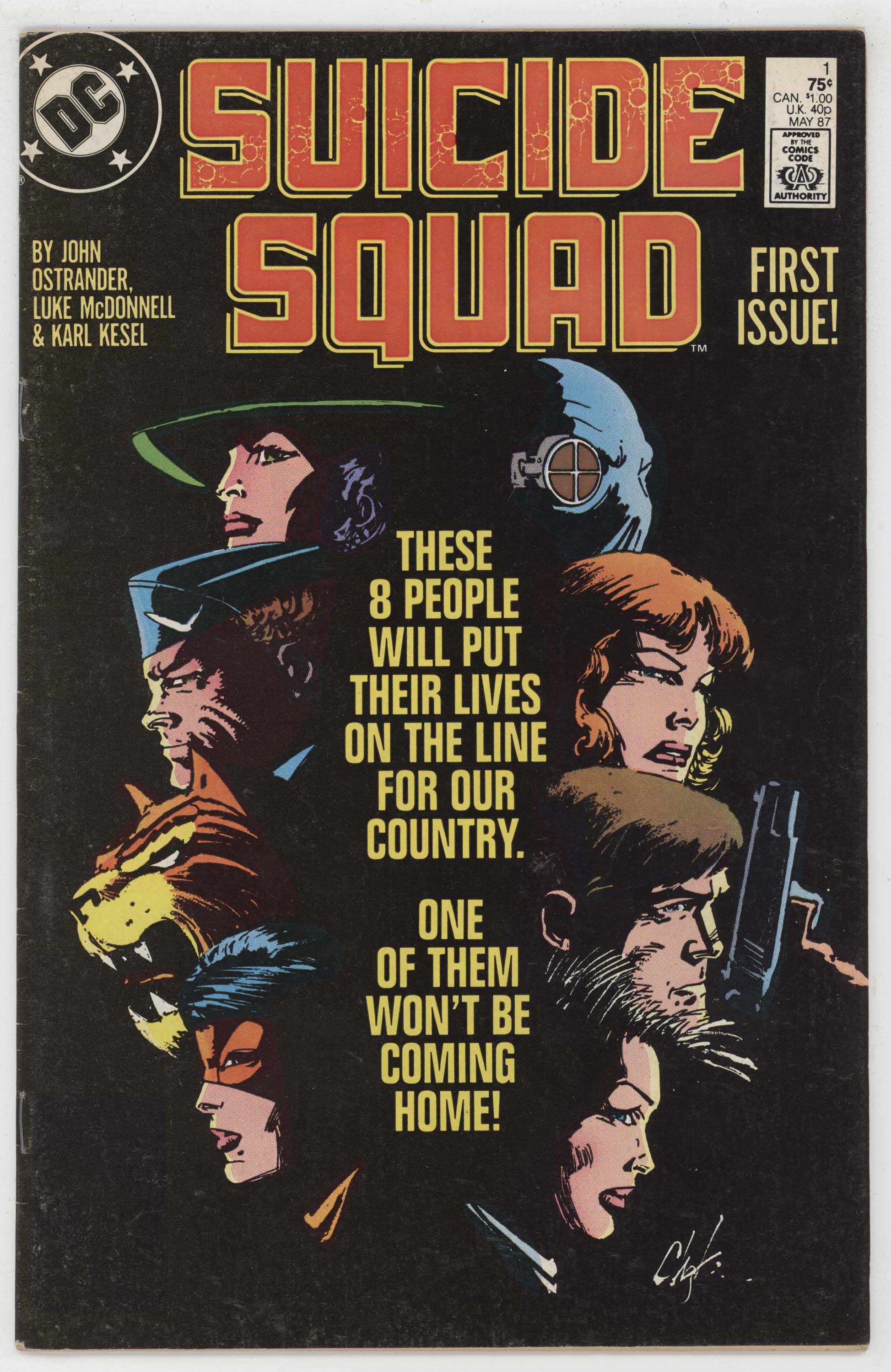 Suicide Squad 1 DC 1987 FN Deadshot Amanda Waller Howard Chaykin