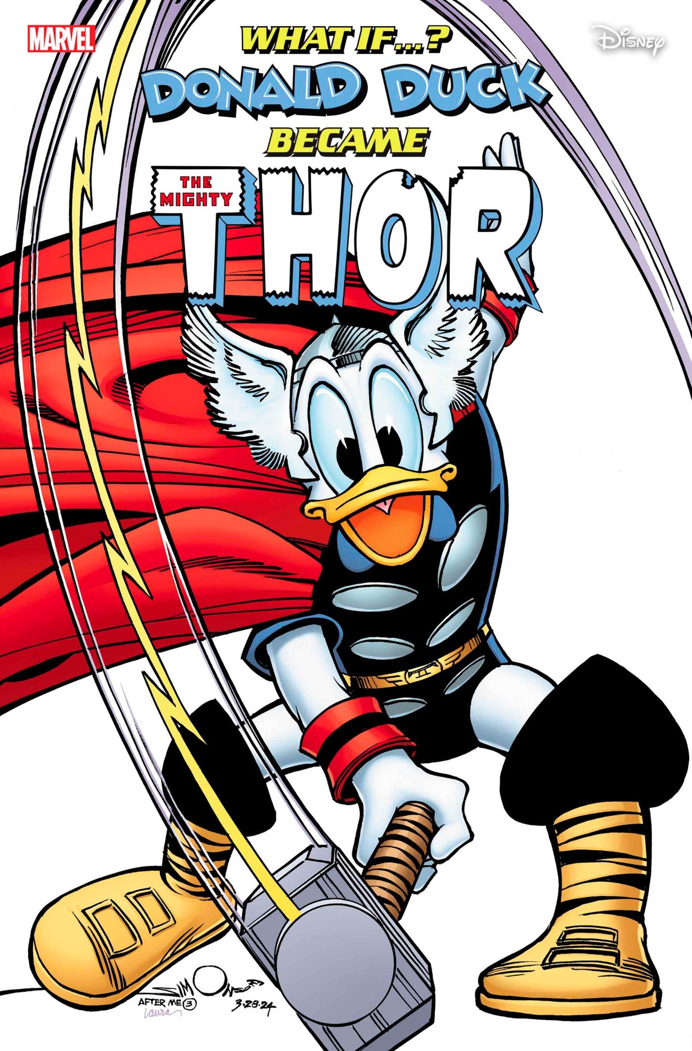 What If Donald Duck Became Thor #1 E Walt Simonson 337 Homage Variant (09/04/2024) Marvel