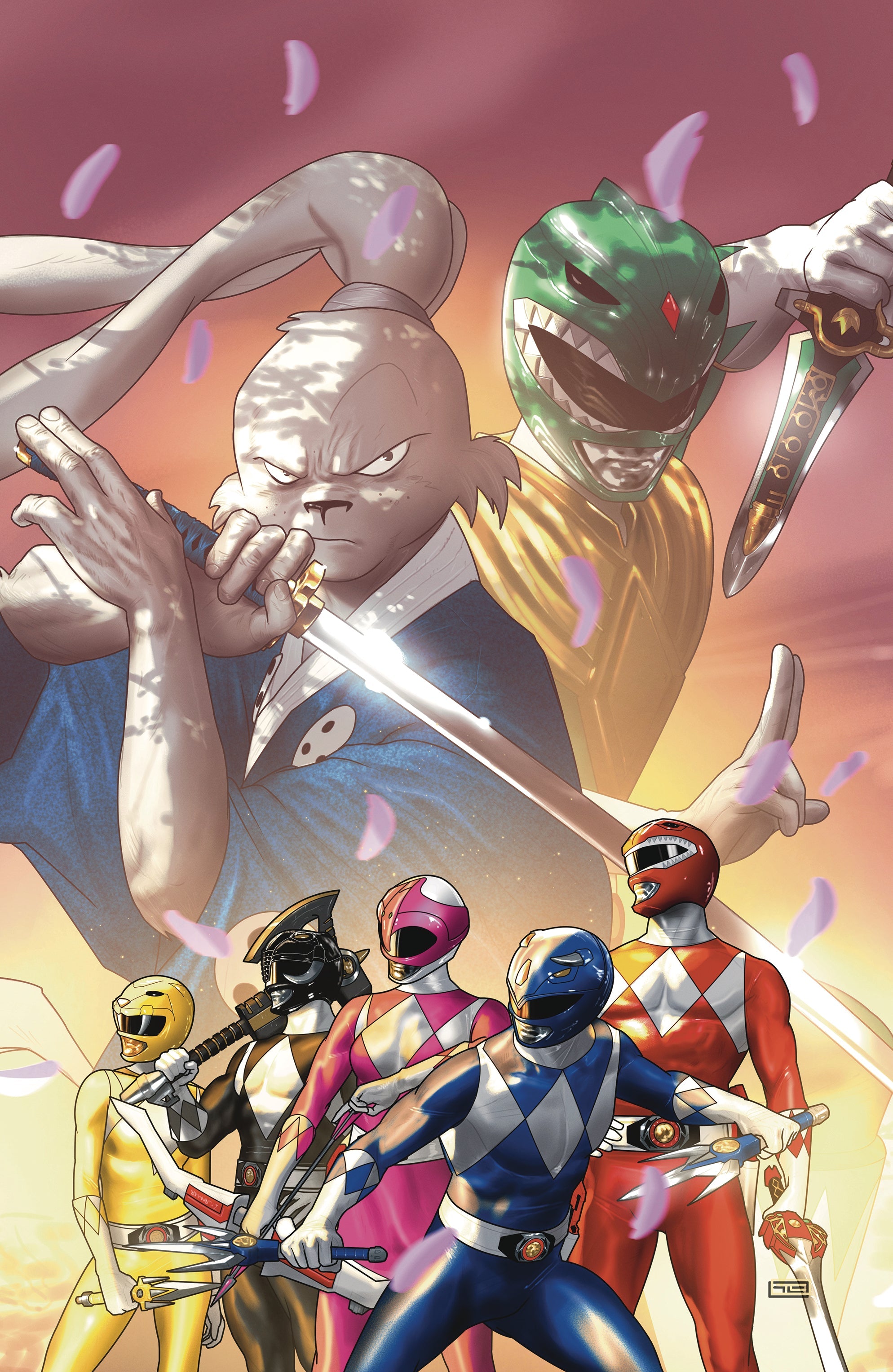Mighty Morphin Power Rangers Usagi Yojimbo #1 F 1:10 Taurin Clarke Virgin Variant (09/25/2024) Boom
