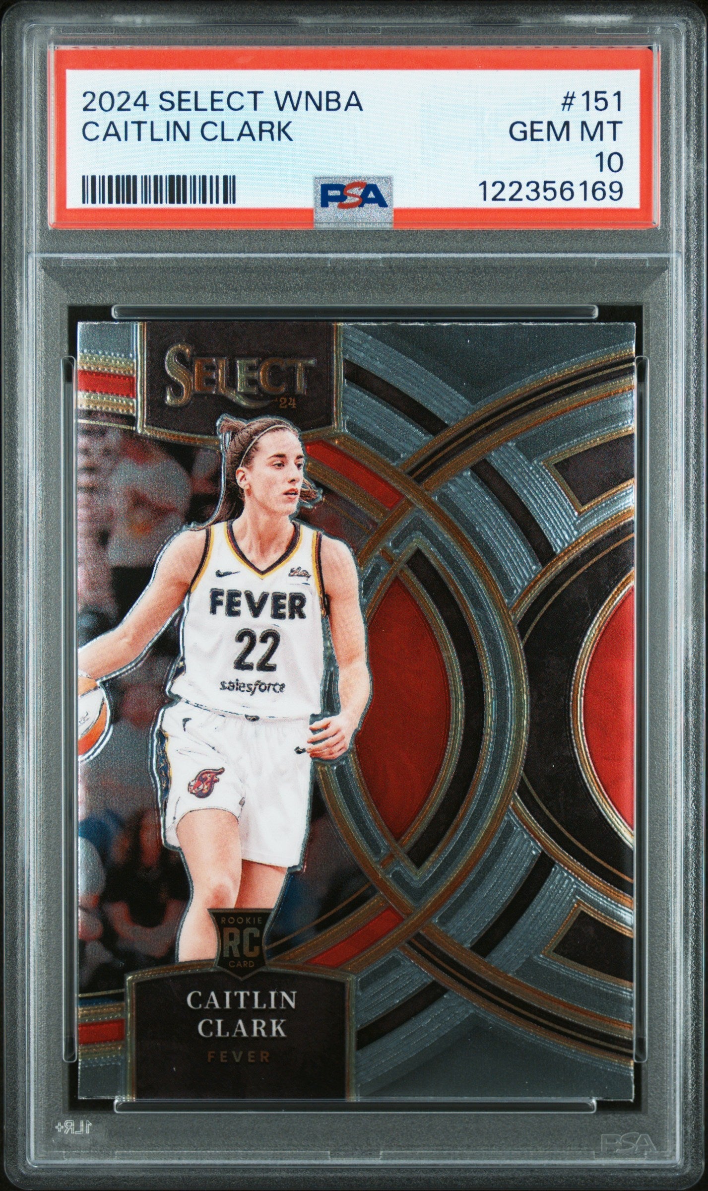 Graded 2024 Panini Select WNBA Caitlin Clark #151 Rookie RC Basketball Card PSA 10 Gem Mint