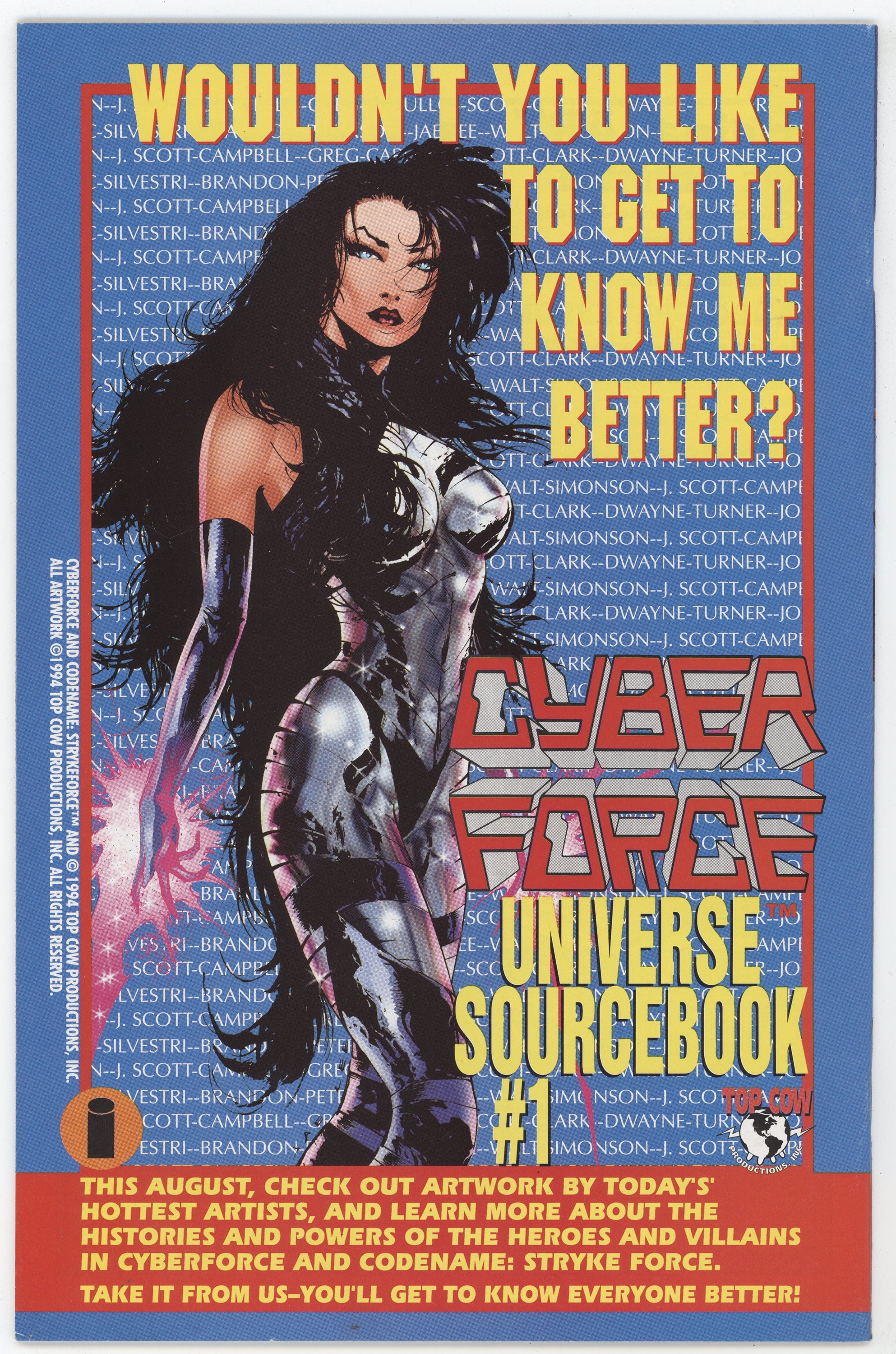 Cyberforce 5 Image 1994 NM- 9.2 Signed 3x Marc Silvestri David Wohl Dennis Heisler