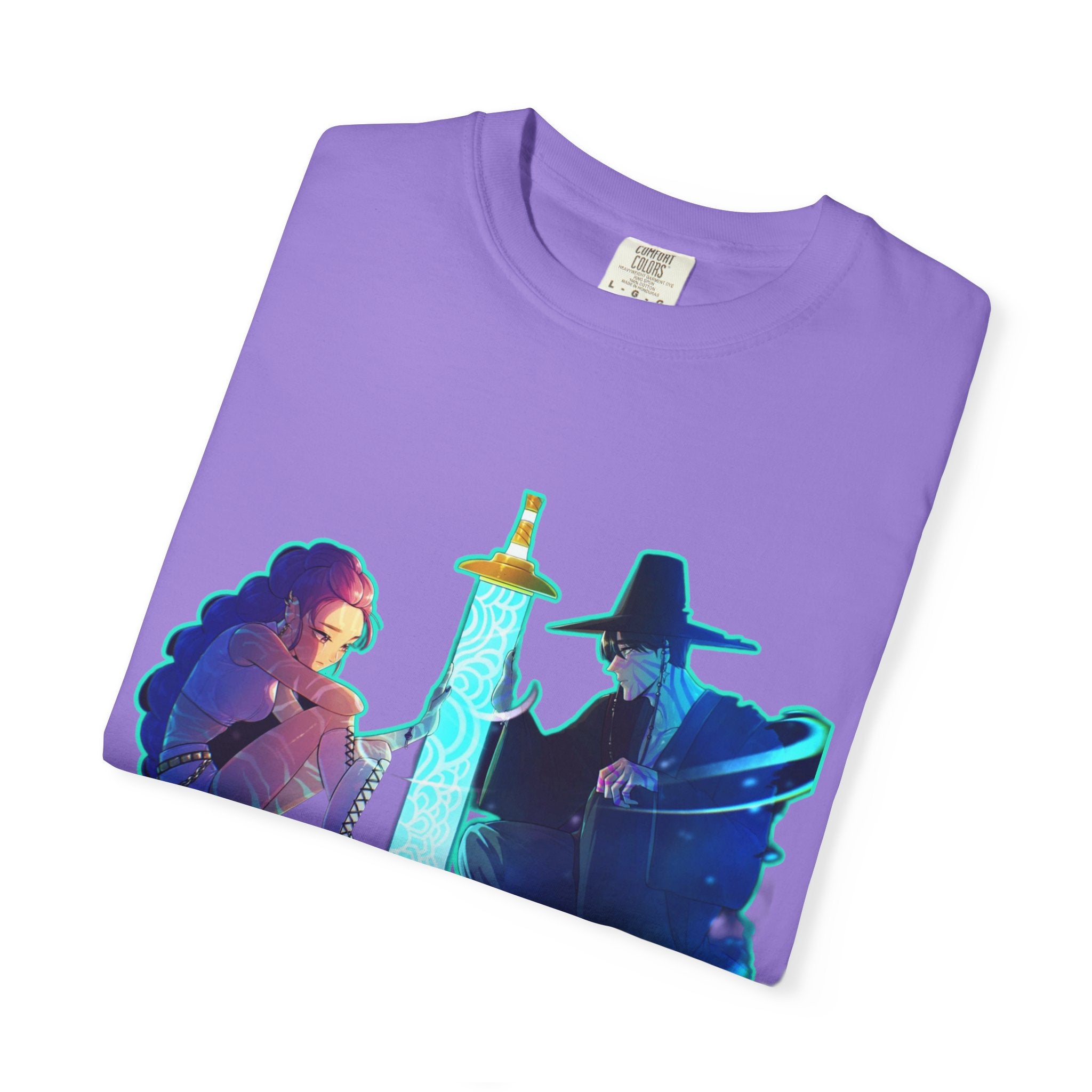 Unisex kpop Garment-Dyed T-shirt