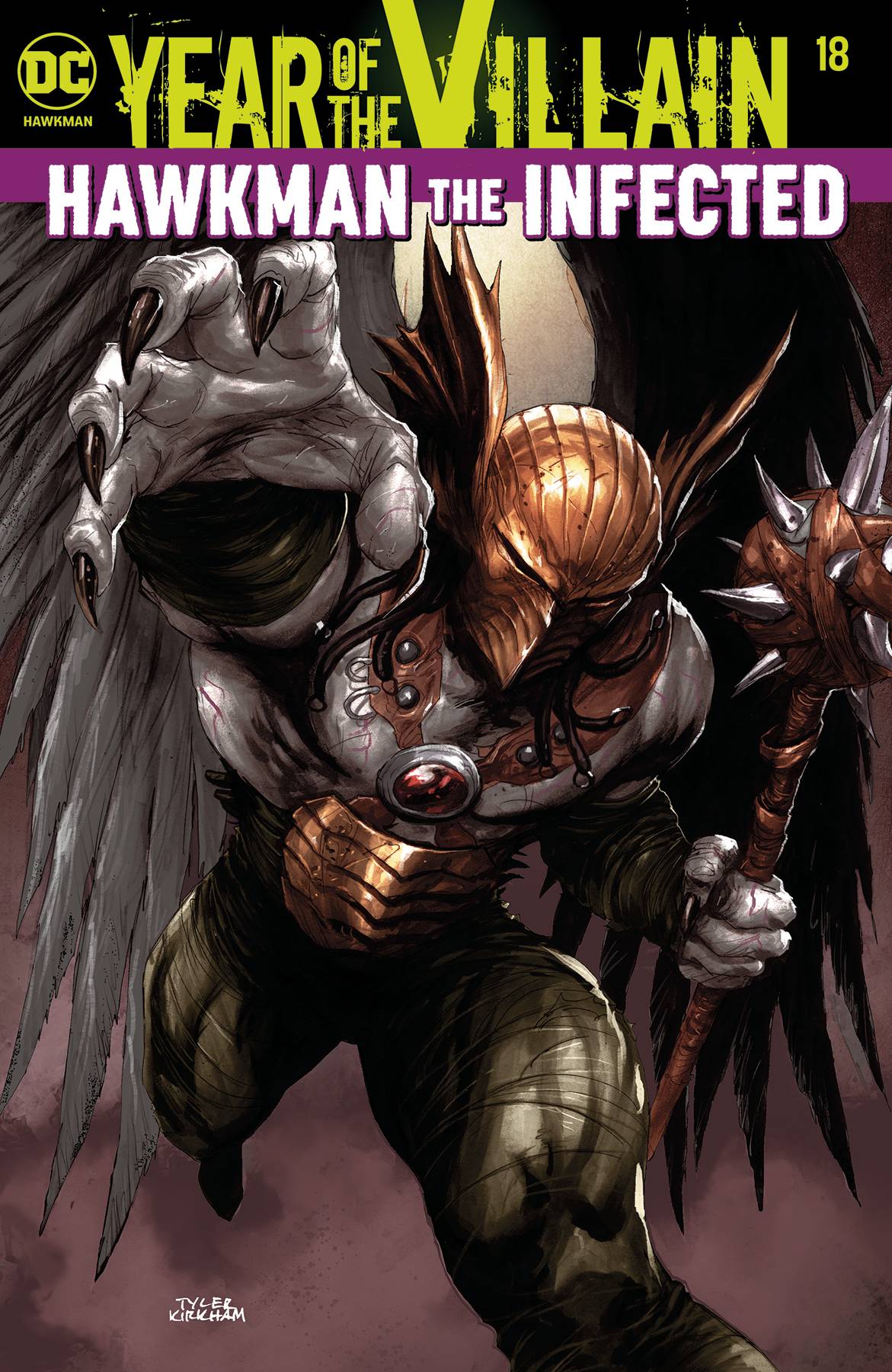 HAWKMAN #18 A Tyler Kirkham Robert Venditti Acetate YOTV Batman Who Laughs (11/13/2019) DC