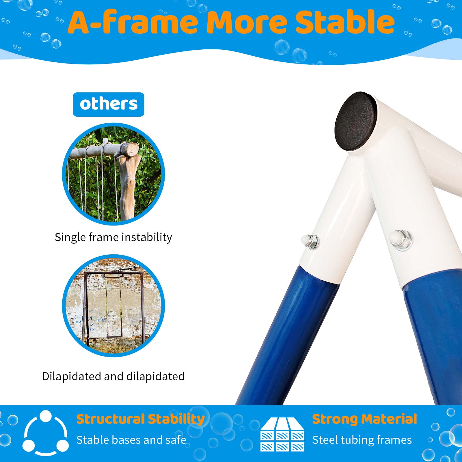 Metal Swing Set for Kids – Outdoor Playground Equipment with Disc Swing