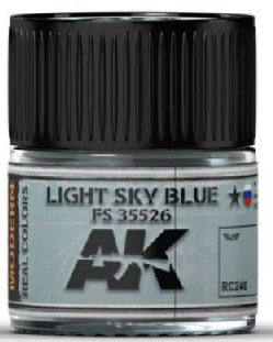 AK Interactive RC240 Real Colors: Light Sky Blue FS35526 Acrylic Lacquer Paint 10ml Bottle