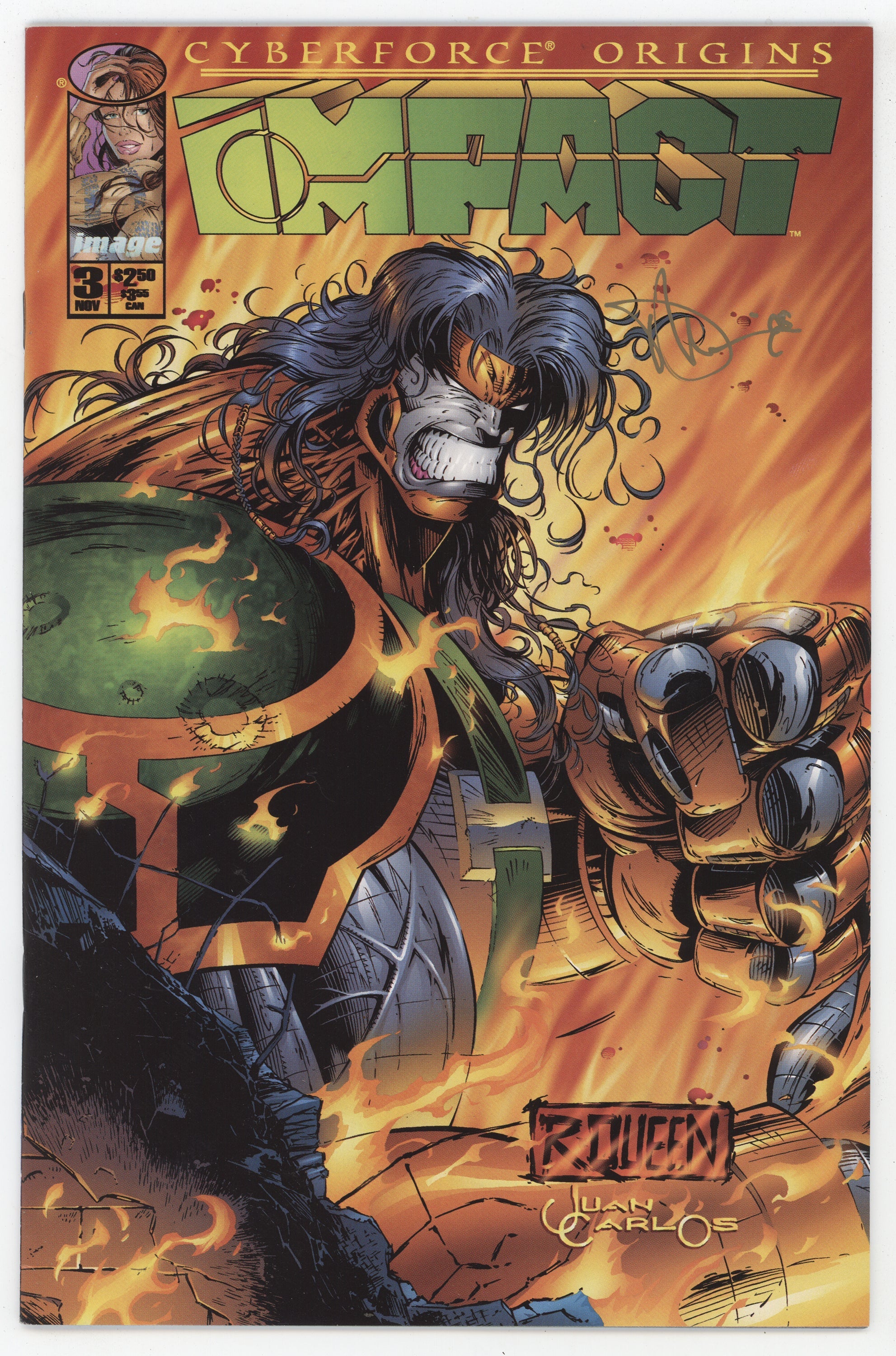 Cyberforce Origins 3 Image 1995 NM- 9.2 Signed Dennis Heisler