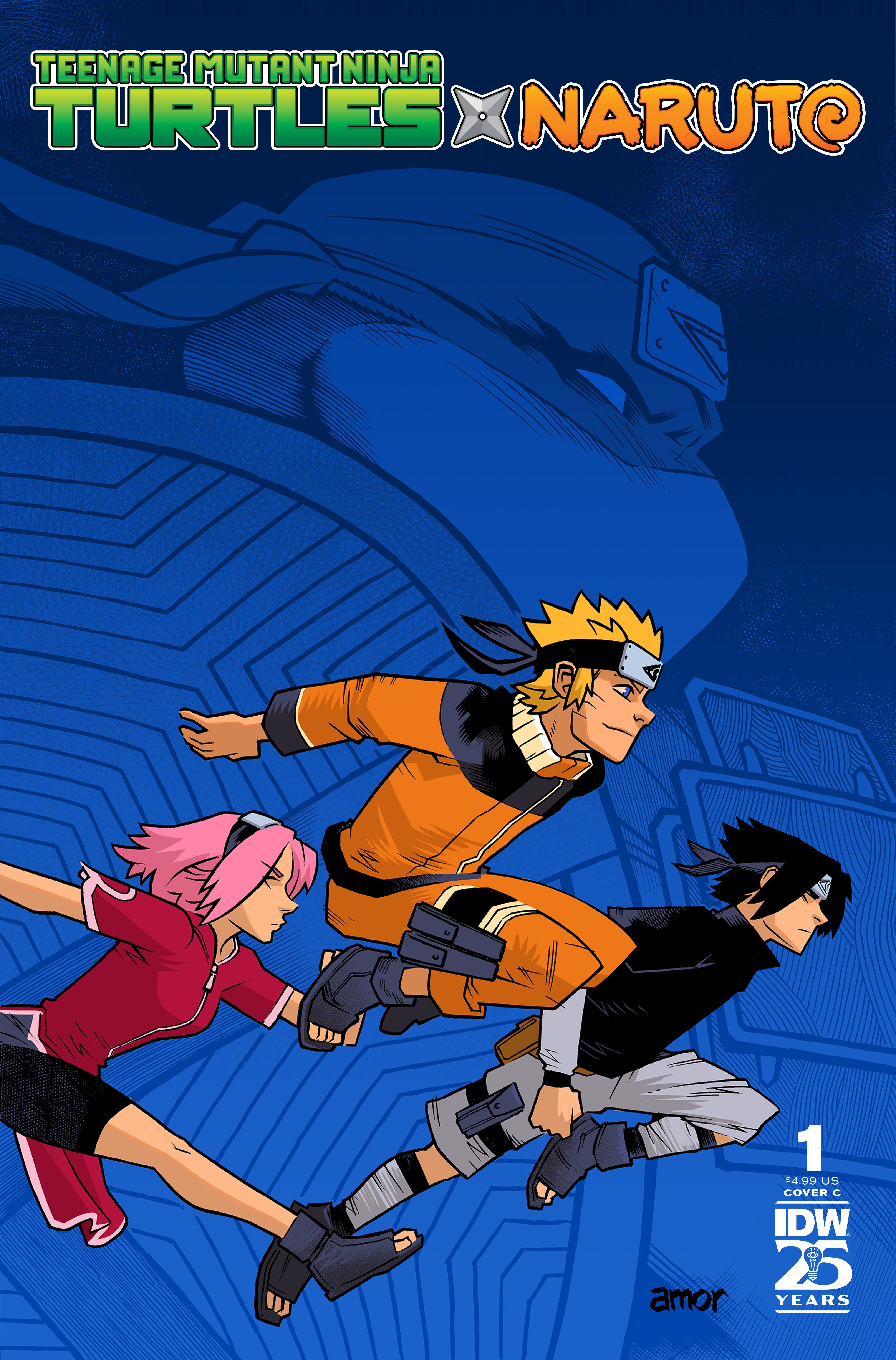 Teenage Mutant Ninja Turtles X Naruto #1 C John Amor Variant (11/20/2024) Idw