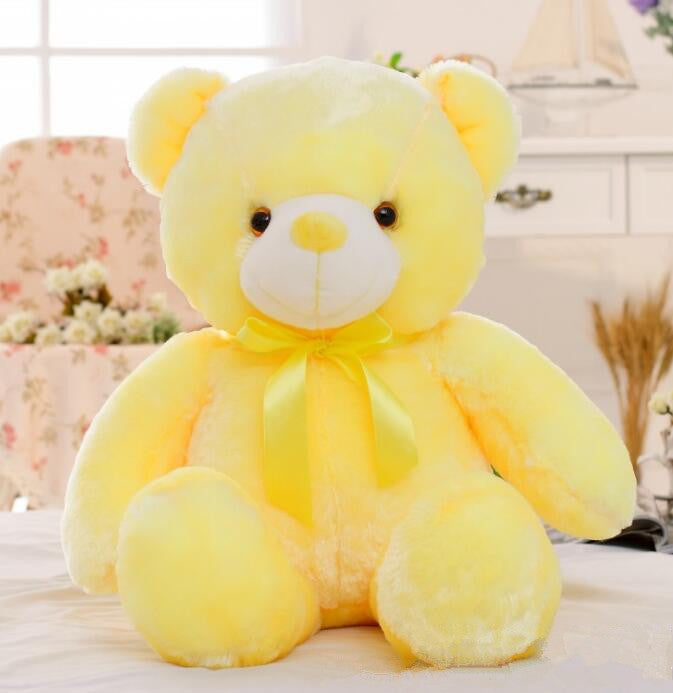 Glowing LED Teddy Bear – Colorful Plush Stuffed Toy with Lights