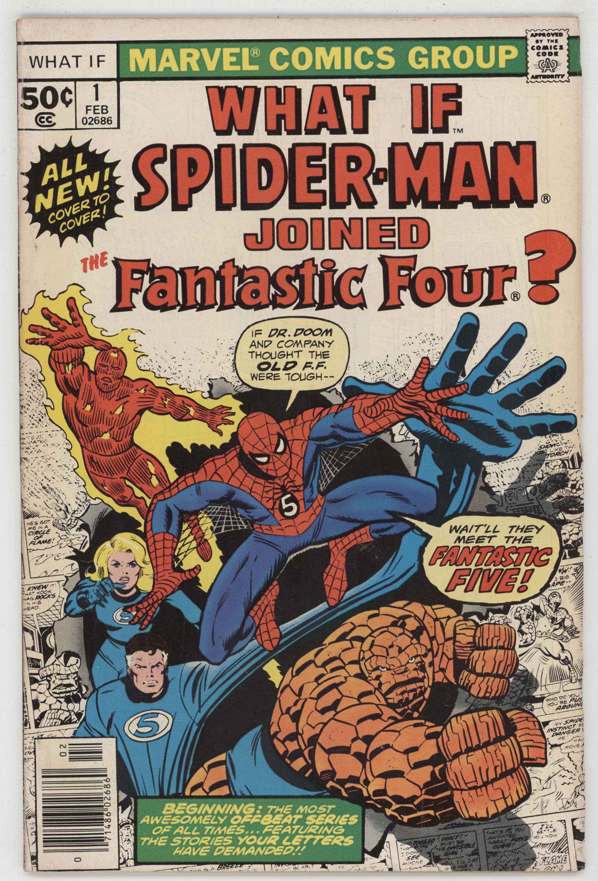 What If 1 Marvel 1977 VG Spider-Man Fantastic Four Joe Sinnott