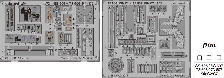 Eduard 73606 1/72 Aircraft- Kfir C2 for AGK (Painted)