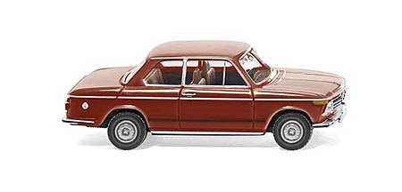 Wiking 18307 HO Scale 1968-1971 BMW 2002 2-Door - Assembled -- Purple