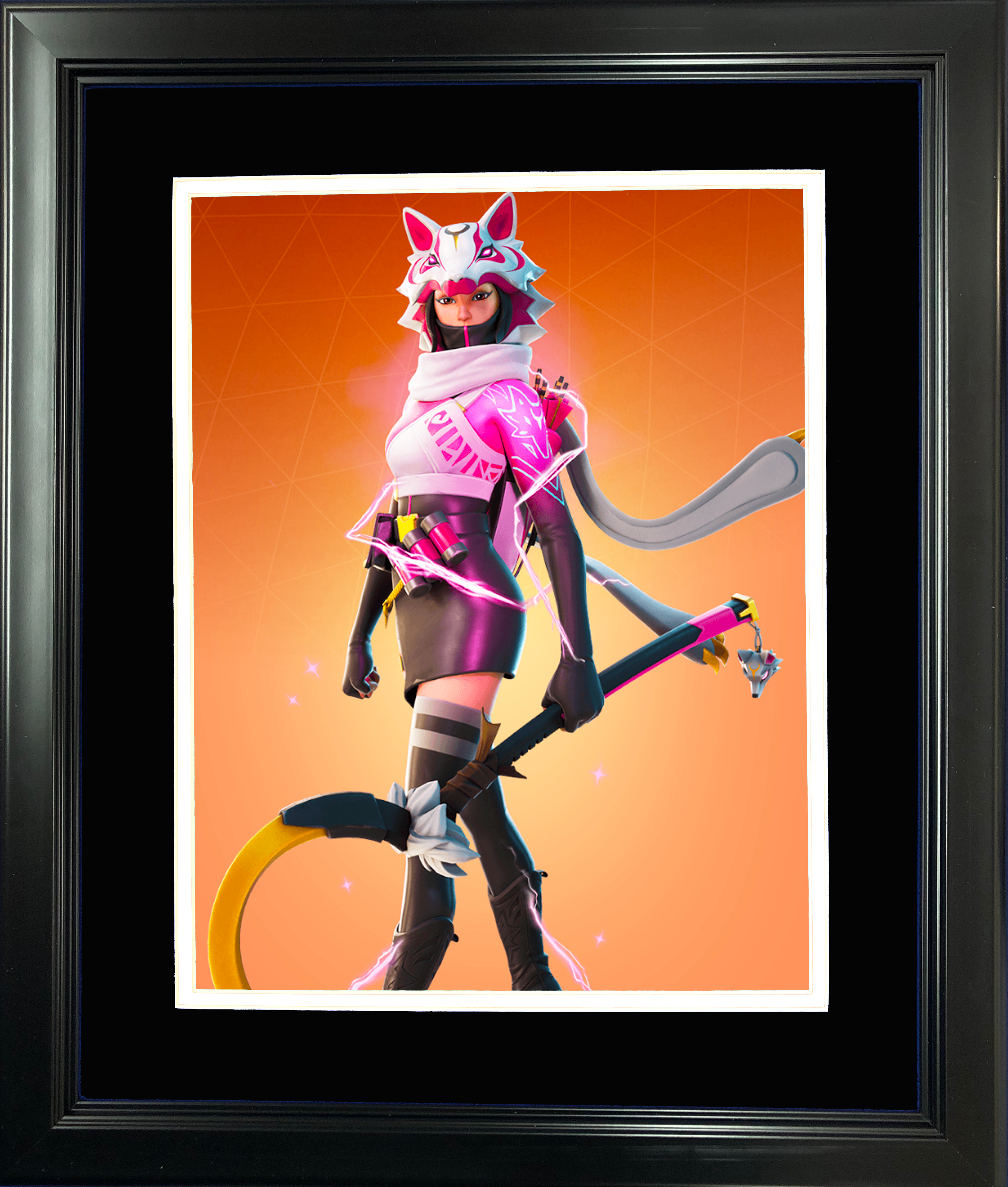 Framed Vi Legendary Fortnite Skin 11"x14" Video Game Photo