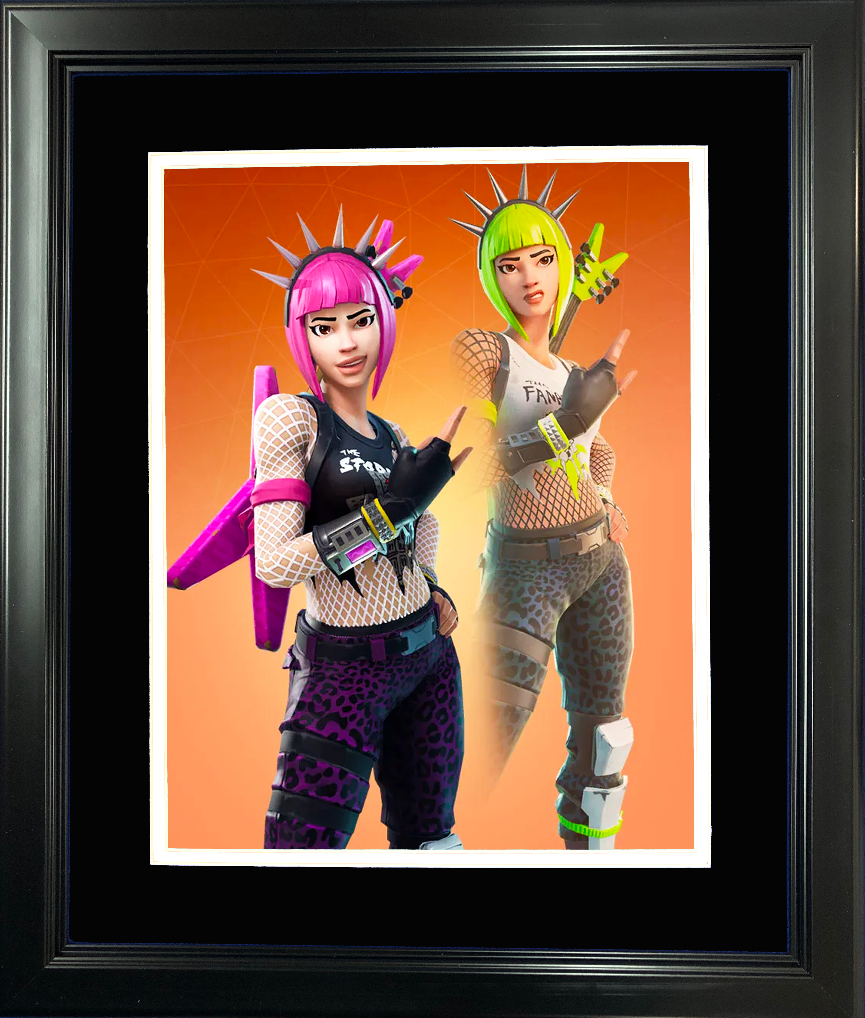 Framed Power Chord Legendary Fortnite Skin 11"x14"Video Game Photo