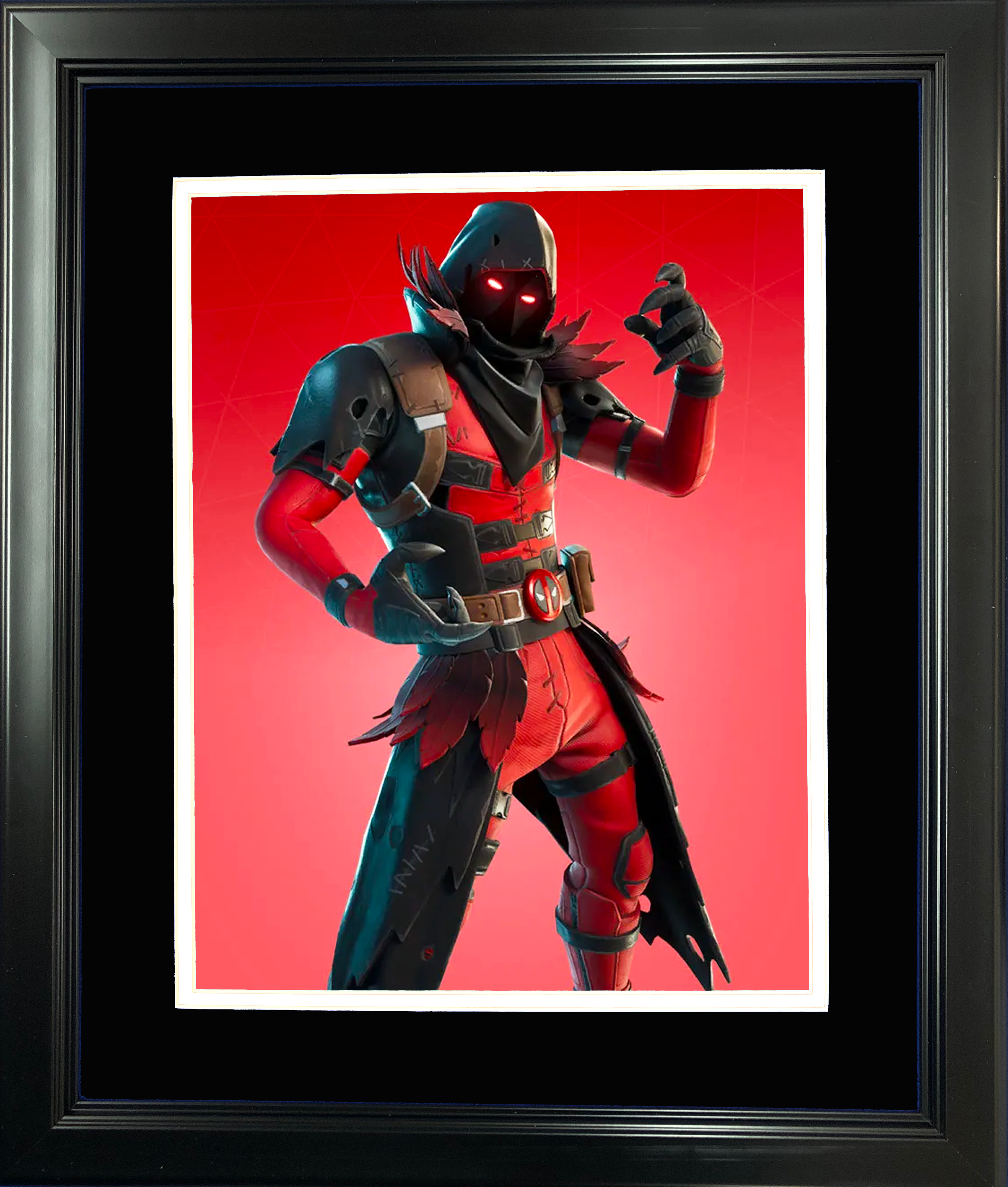Framed Ravenpool Marvel Fortnite Skin 11"x14"Video Game Photo
