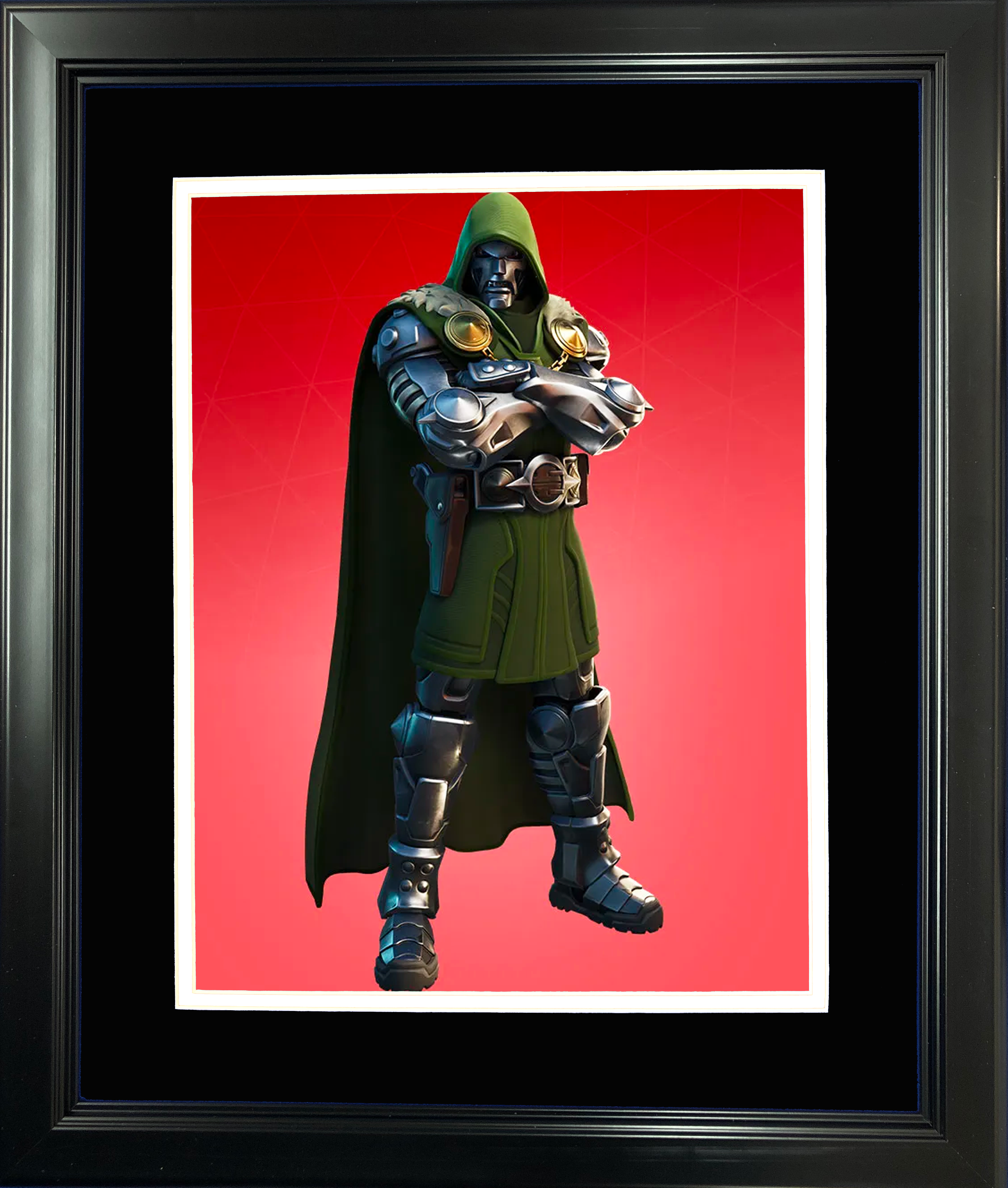 Framed Doctor Doom Marvel Fortnite Skin 11"x14" Video Game Photo