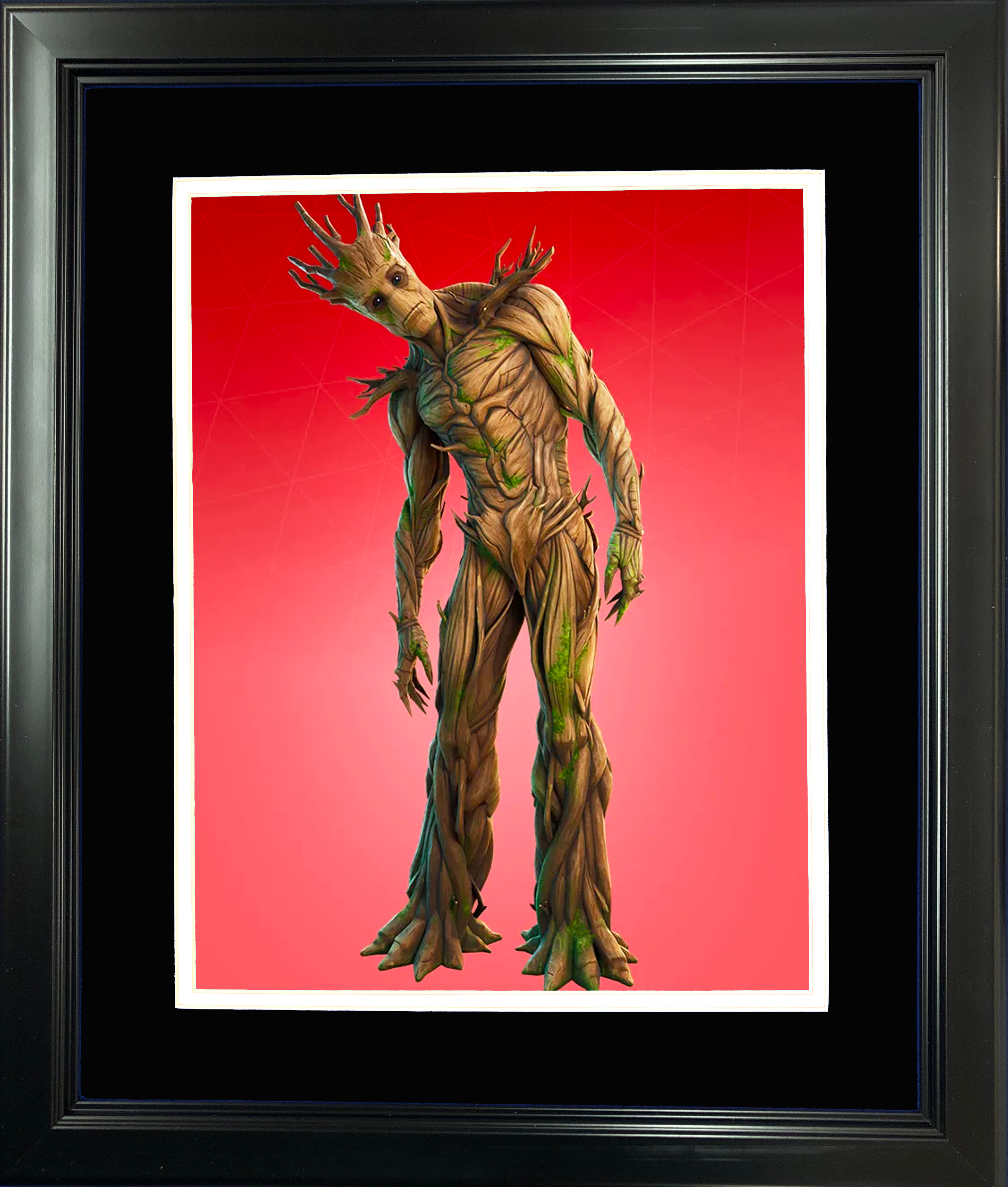 Framed Groot Marvel Fortnite Skin 11"x14" Video Game Photo