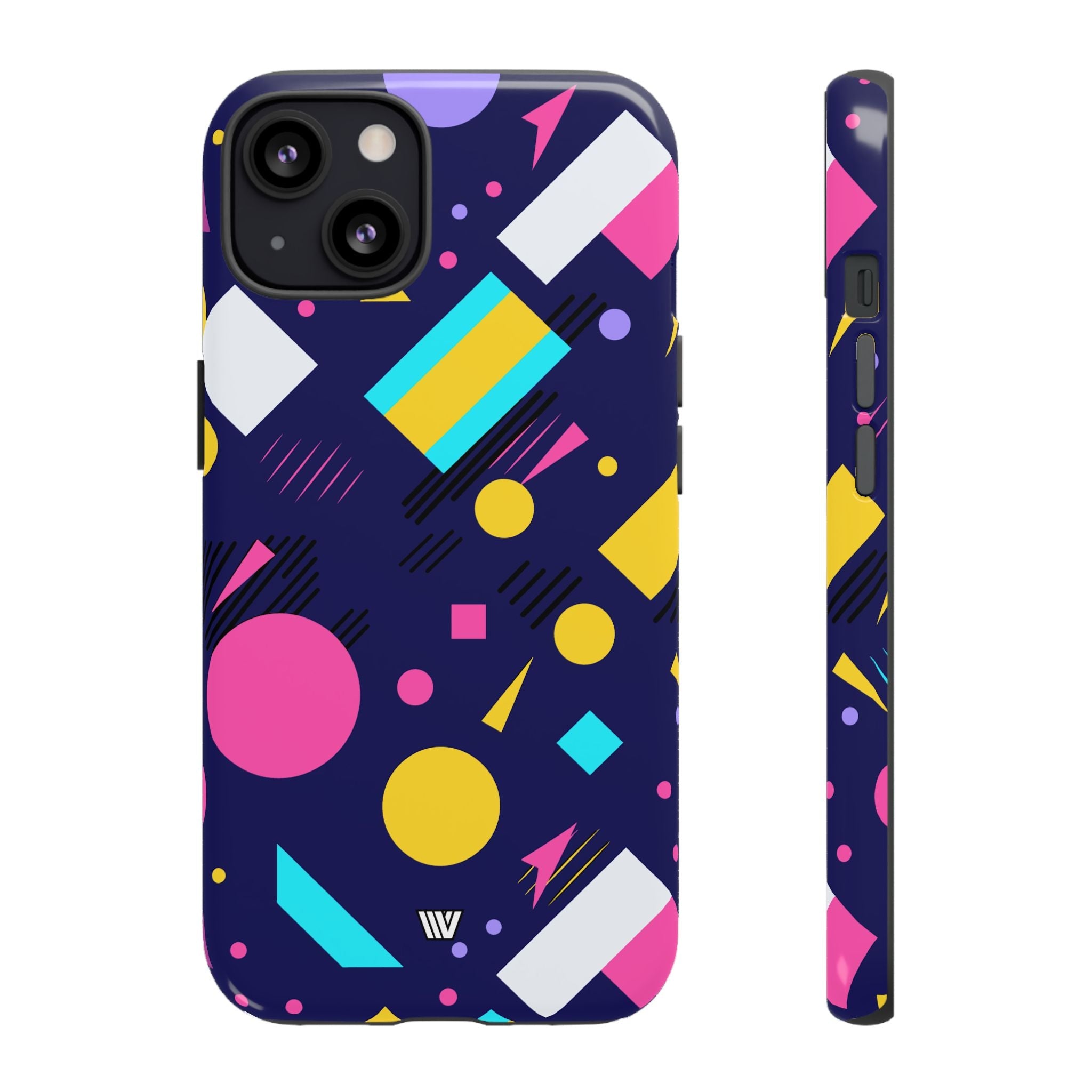 80s / 90s RETRO PATTERN DARK | Tough Phone Case