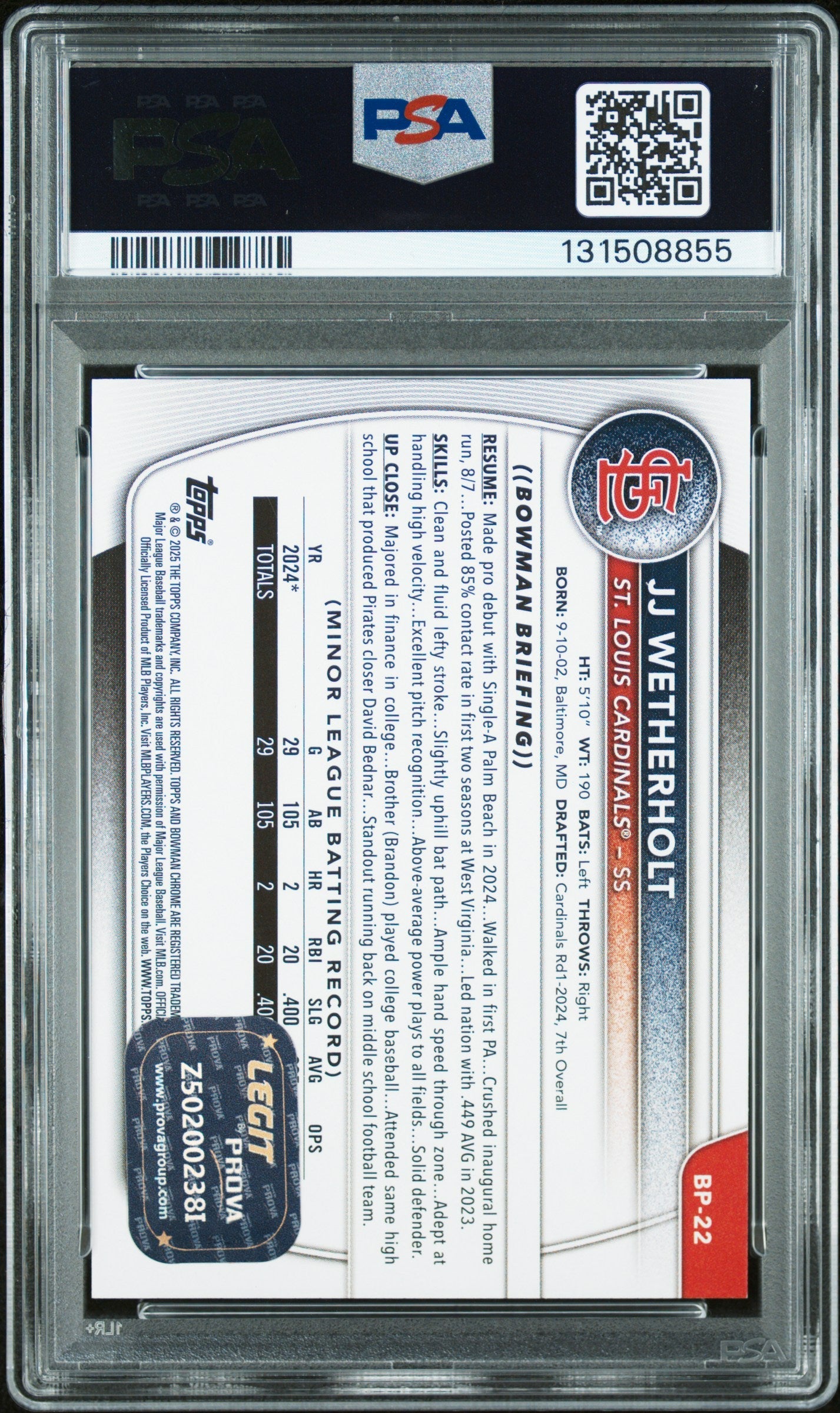 Graded 2025 Topps Now Jacob Misiorowski #402 Phenom Outduels Kershaw with Career High 12Ks in Win Rookie RC Baseball Card PSA 10 Gem Mint