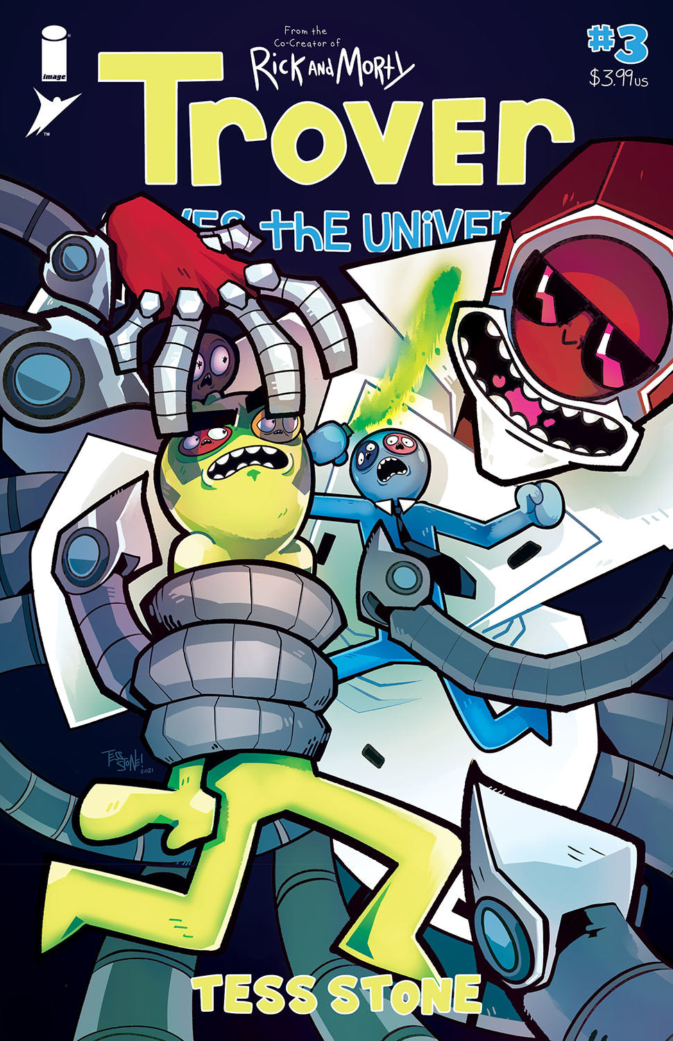 Trover Saves The Universe #3 (Of 5) Tess Stone Justin Roiland (Mr) (10/13/2021) Image