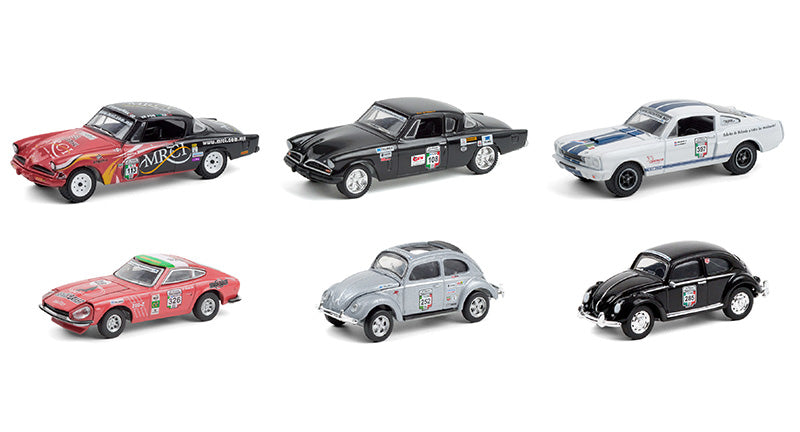 Greenlight 13280-CASE 1/64 Scale La Carrera Panamericana Series 3 6 Pieces