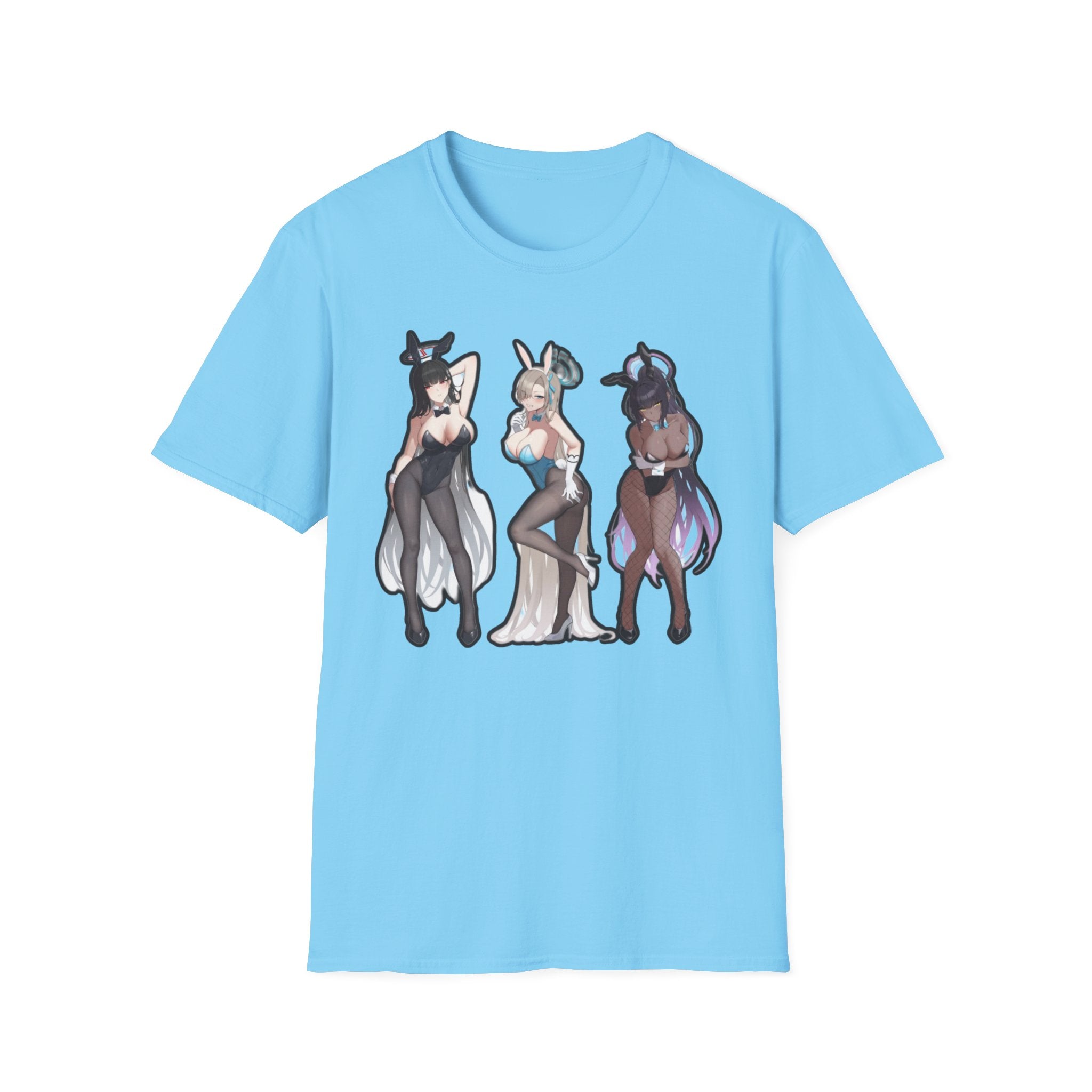 Anime-Inspired lewd bunny Unisex Softstyle T-Shirt, Cute Anime Art Tee, Casual Streetwear, Geeky Gift for Him/Her, Halloween Party Top, Graphic [...]