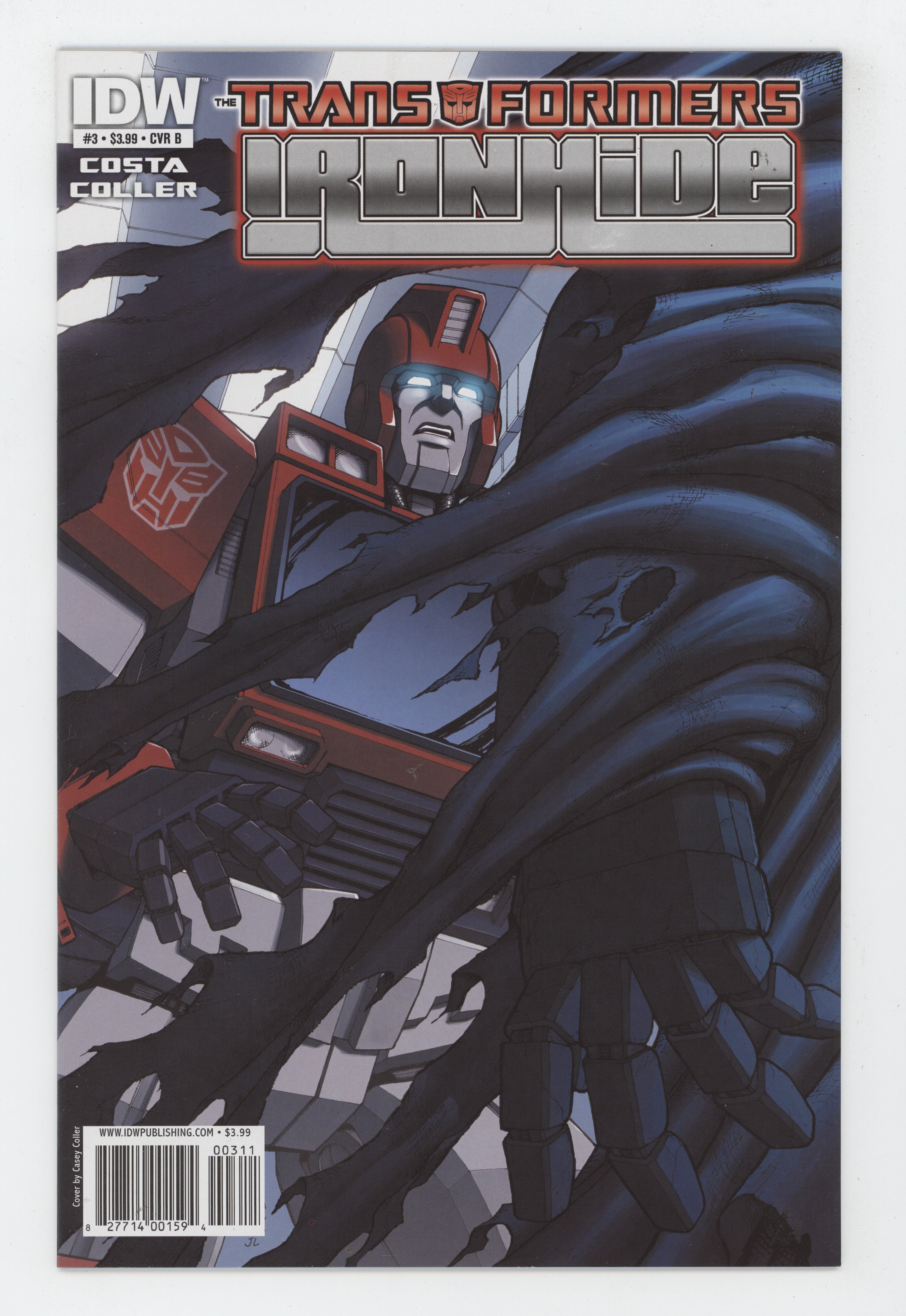 Casey Coller Rumble Transformers Ironhide 3 B IDW 2010 Casey Coller Variant